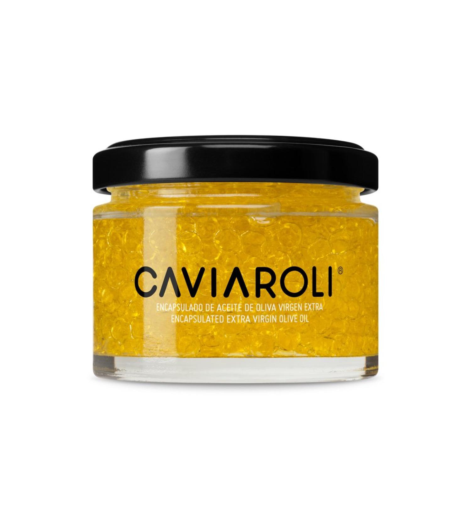 Caviaroli - Encapsulated Extra Virgin Olive Oil Pearls with Liquid Heart - 50 g - Buy Online on GoSupps.com