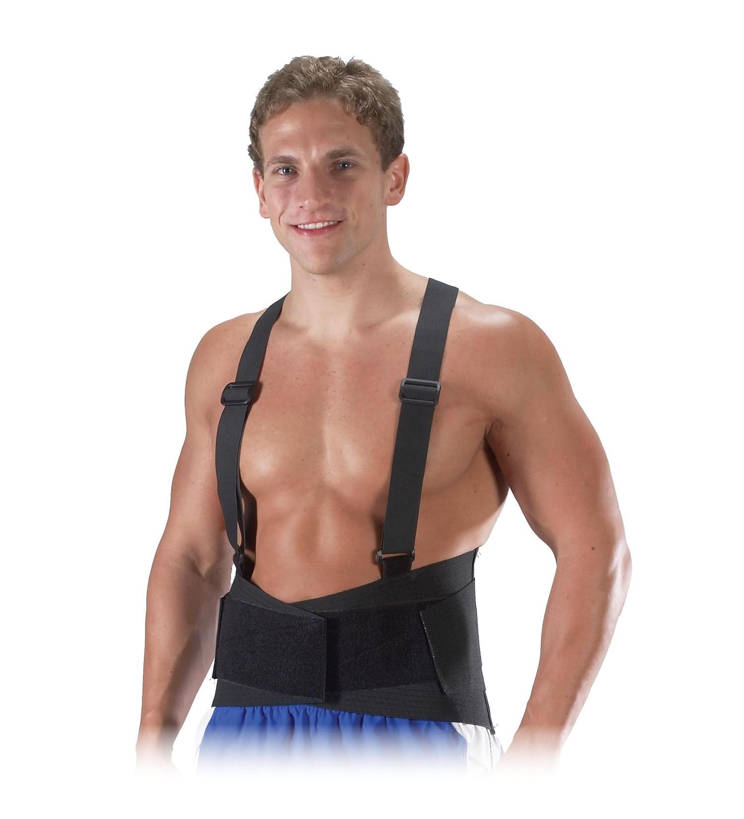 9 Inch Ventilated Industrial Support Black 4X-Large