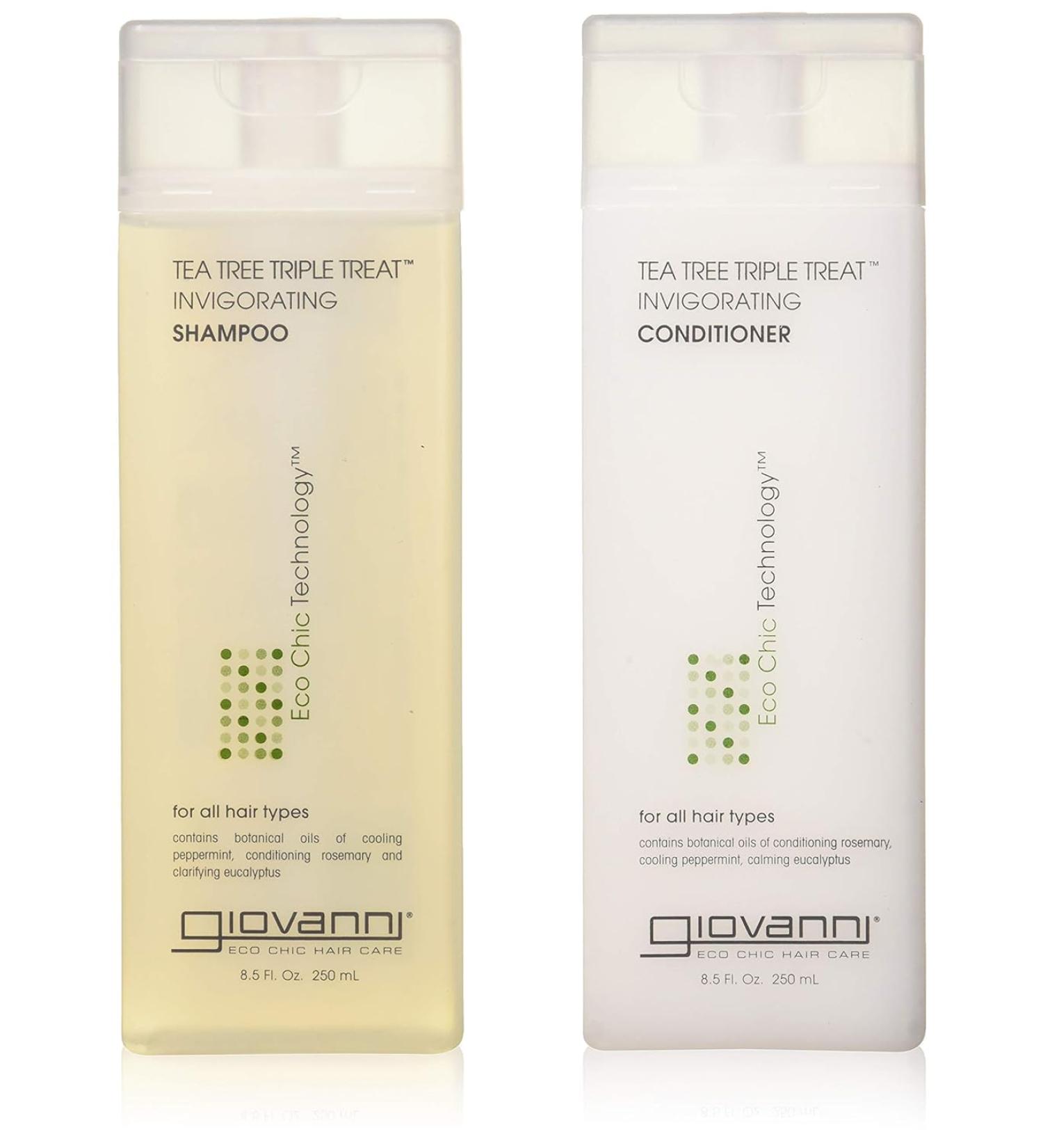 Giovanni Tea Tree Triple Treat Duo Shampooing et apr s-shampoing 250 ml - Buy Online on GoSupps.com