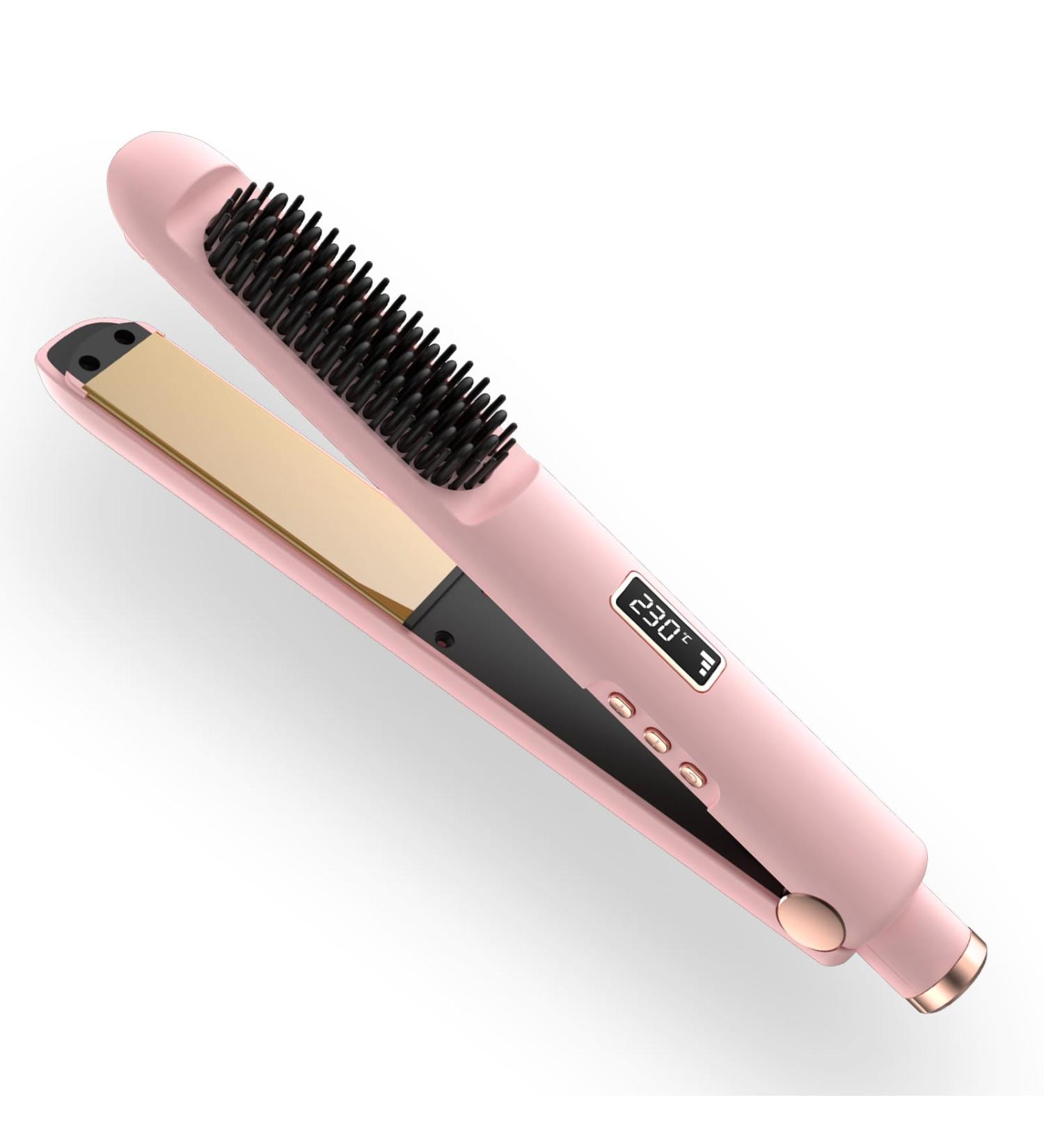 Buy 2 in 1 Hair Straightener and Curler - Ceramic Glaze LED Screen Intelligent Power Off - International Shipping Available - Buy Online on GoSupps.com