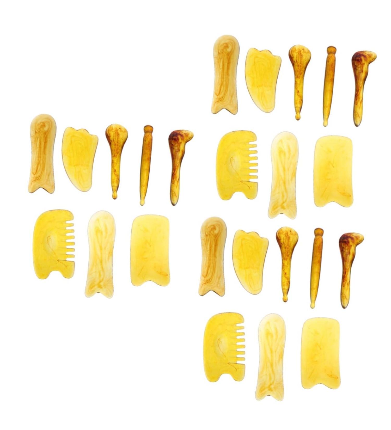 Healvian 24 PCK Abtreftald Scration Massager - Natural Chinese Massage Scraping Tools for Regrowth & Regeneration | Acupuncture Meridian Scratching Board - Buy Online on GoSupps.com