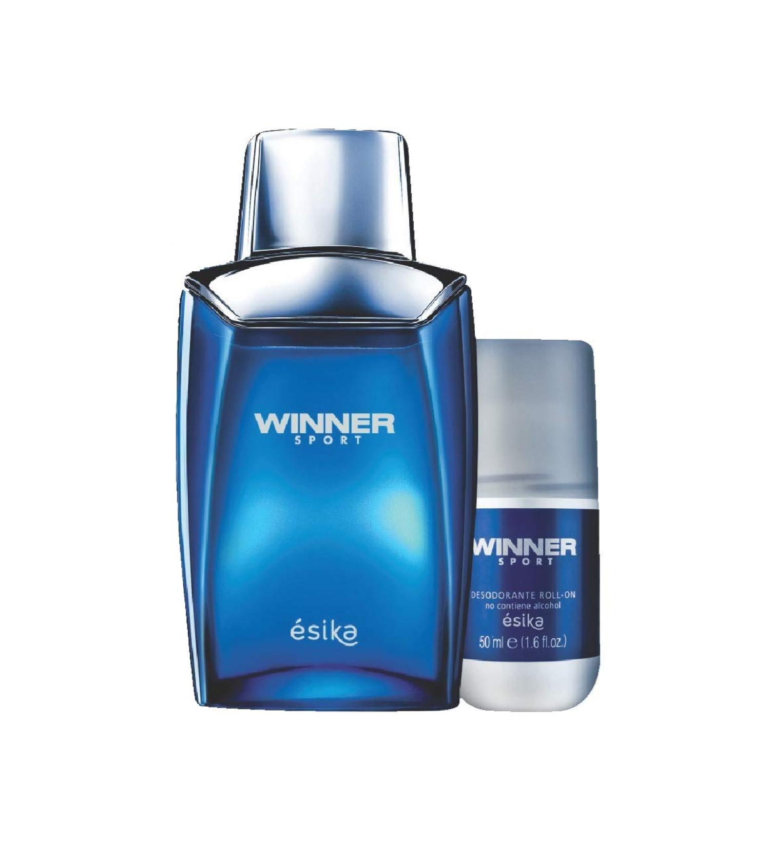 Esika L'Bel Winner Sport Eau de Toilette for Men and Winner Sport Antiperspirant Roll-On Deodorant Set - Buy Online on GoSupps.com