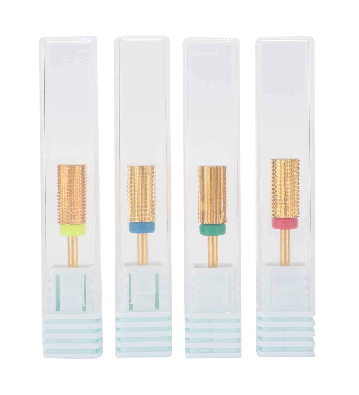 Portable Electric Nail Drill - Professional 4pcs Manicure Grinder Tool for Nail Art - XF/F/M/C Heads Included - Buy Online on GoSupps.com