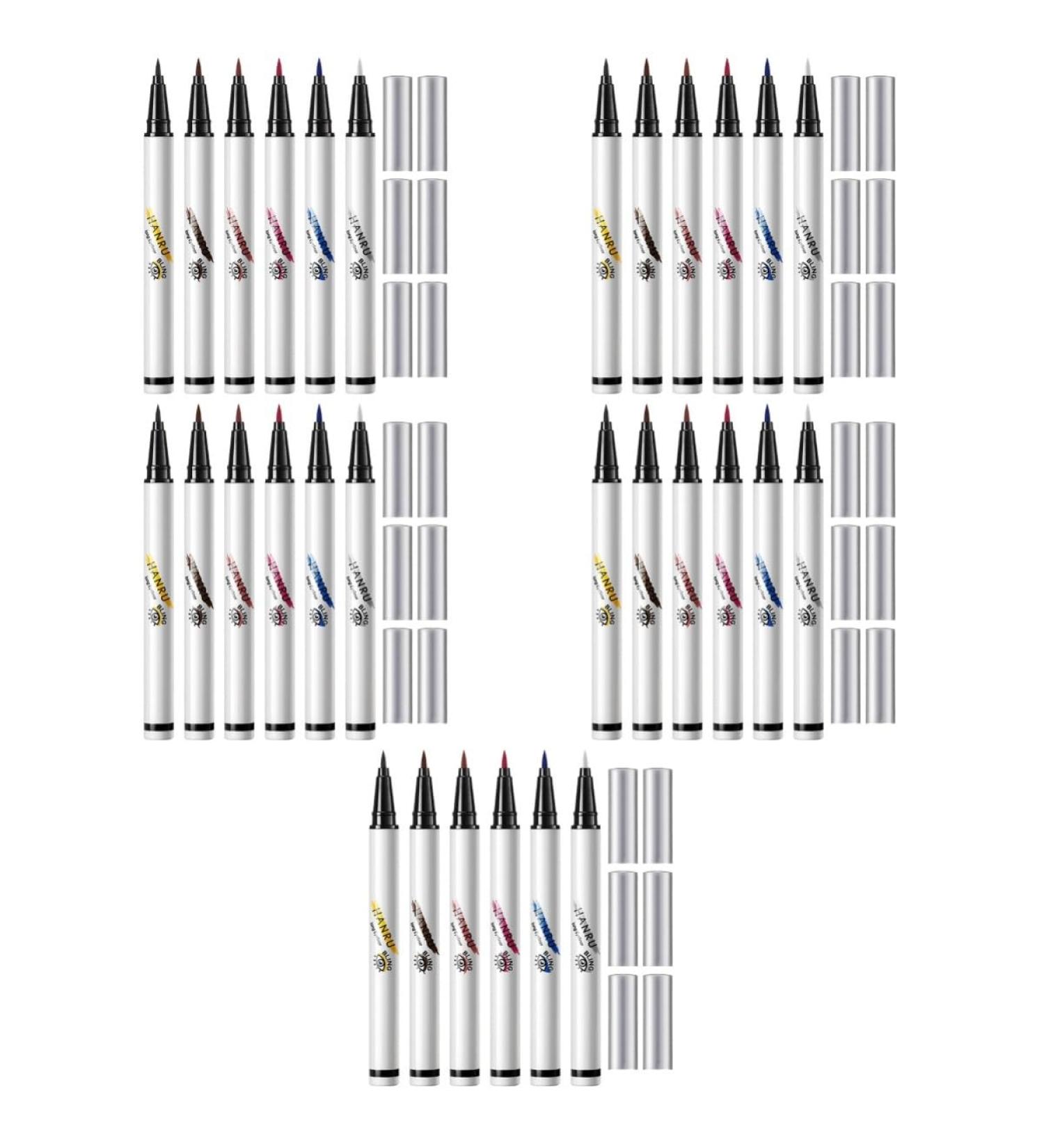 30 Pcs Eye Liner Pencils Ultra-fine Felt-tip Eyeliner Colorful Eyeliner Abs Set Miss - Buy Online on GoSupps.com