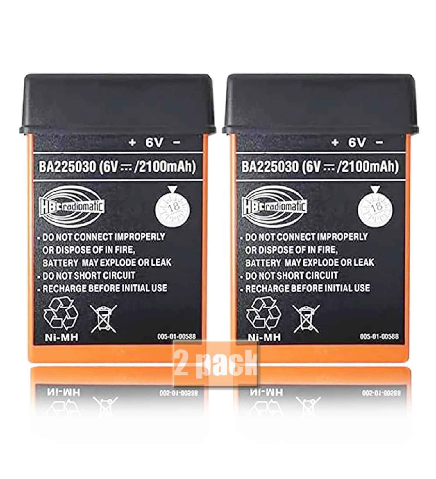 Buy 2 Pack 6V 2100mAh Ni-MH BA225030 Rechargeable Battery - HBC Radiomatic Crane Remote Control Battery for Pump Truck - International Shipping Available - Buy Online on GoSupps.com