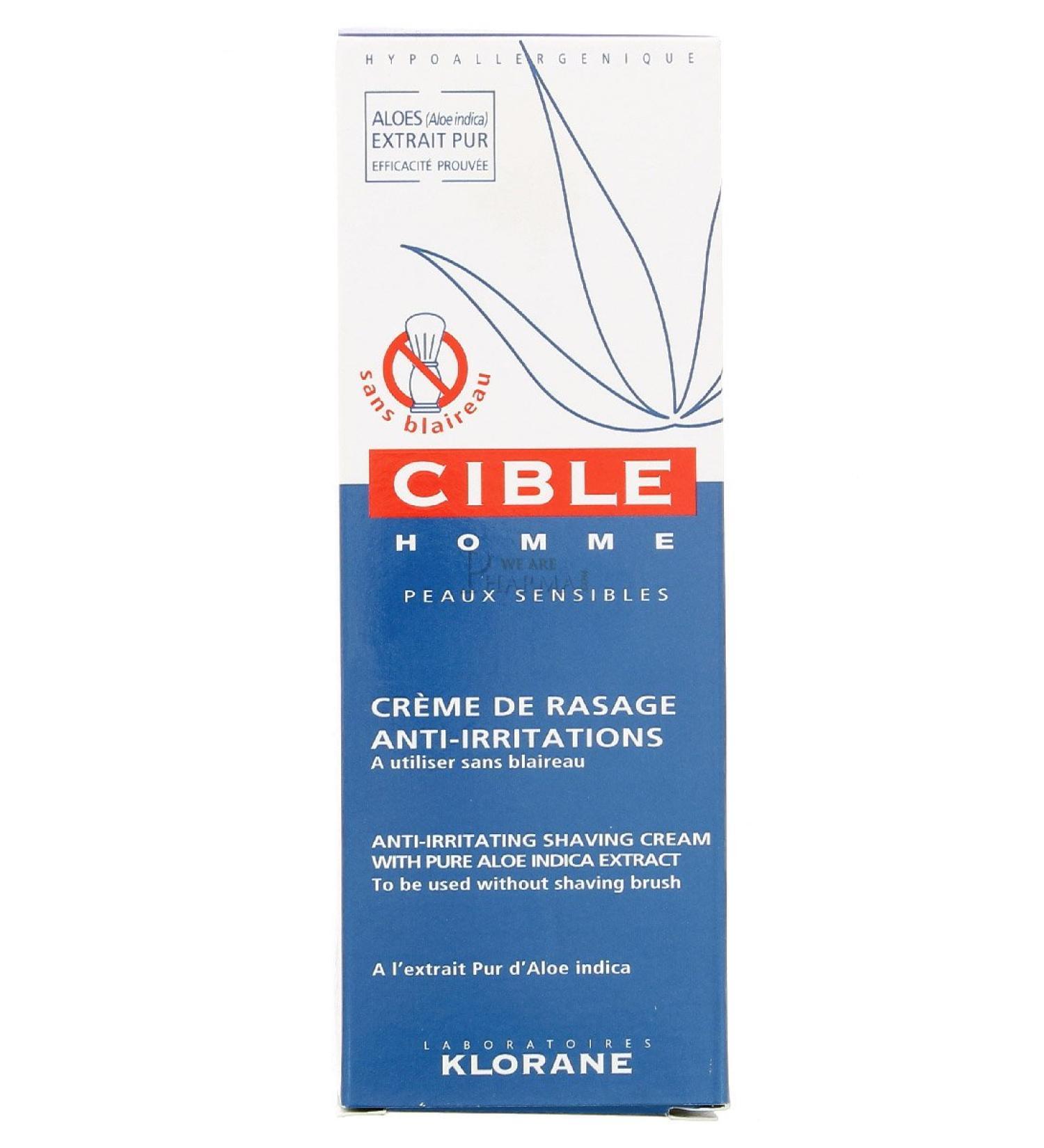 Cible Men Anti-Irritating Shaving Cream 100ml - Smooth Brush-Free Shave for Sensitive Skin | International Shipping Available - Buy Online on GoSupps.com