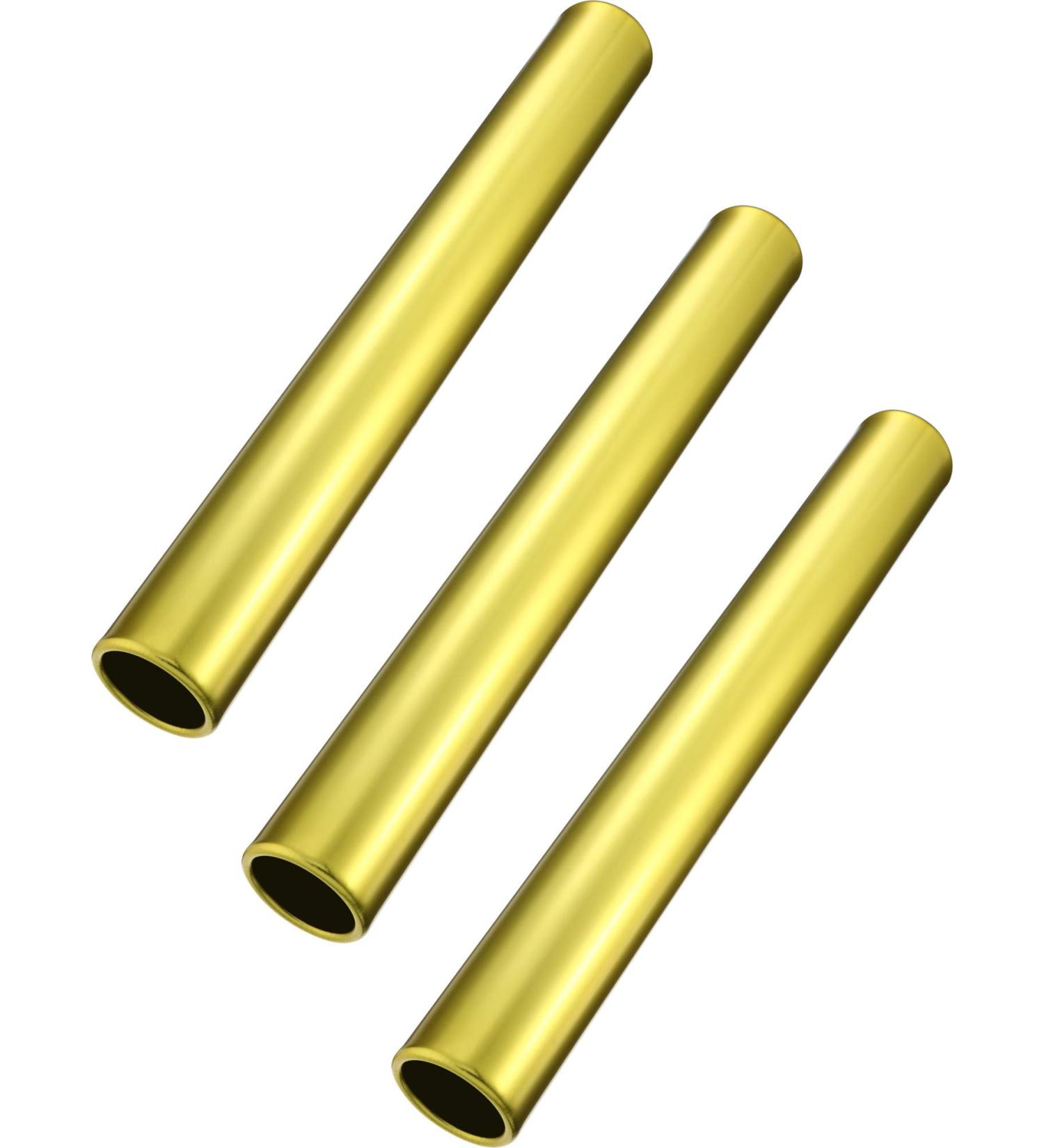 Zhehao Aluminum Relay Baton - Set of 3 Gold Track Batons for Running Races - Buy Online on GoSupps.com