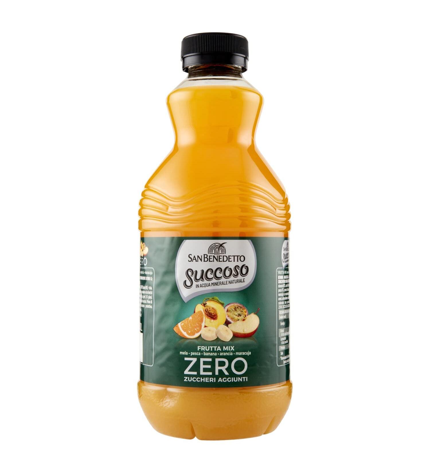 San Benedetto Succoso Frutta Mix Zero PET without sugar 90 cl fruit juice - Buy Online on GoSupps.com