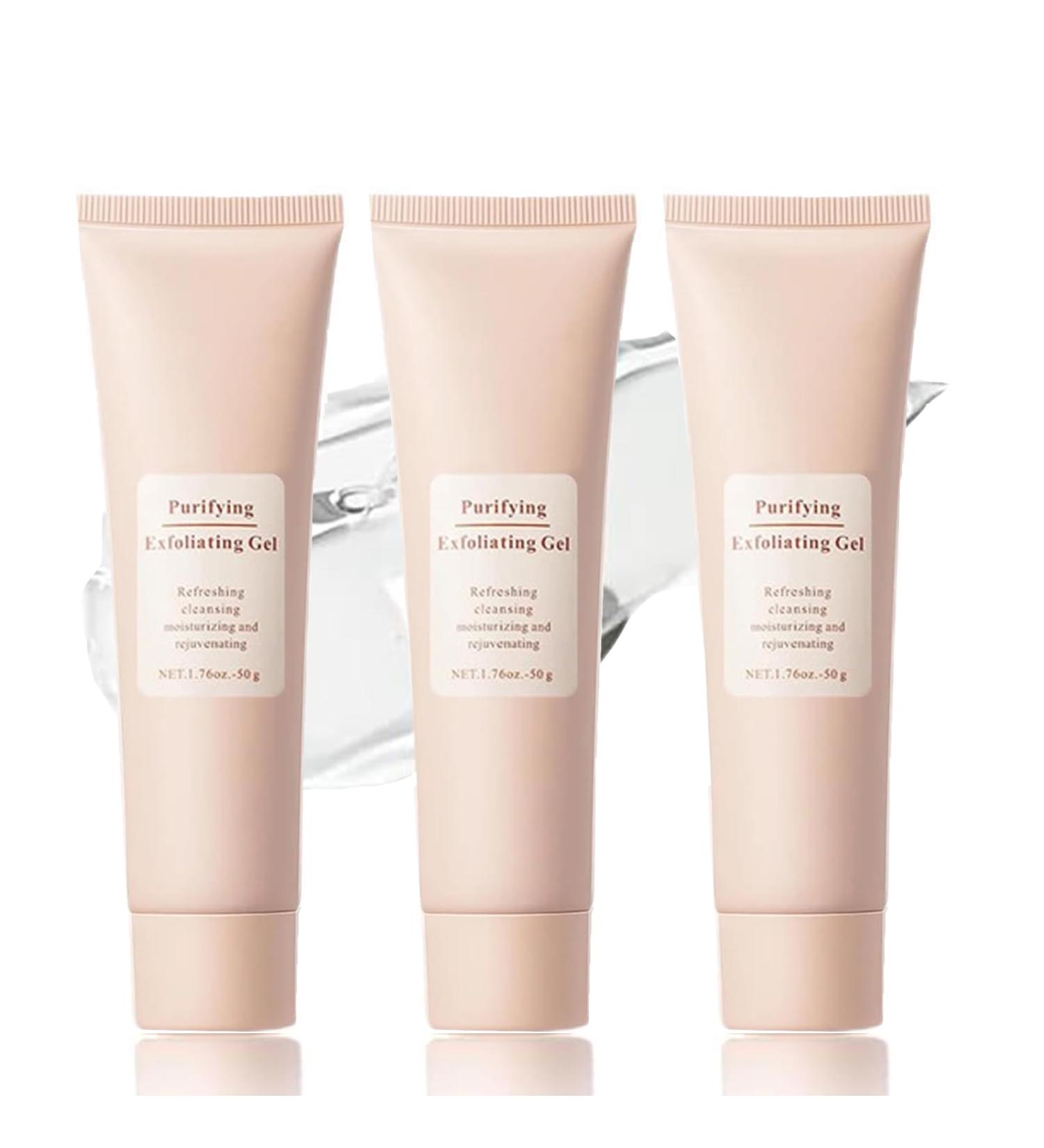 Purifying Exfoliating Gel Face and Body Exfoliating Scrub Gel Deep Cleansing Moisturizing Facial Exfoliator for All Skin Types (3pcs) - Buy Online on GoSupps.com