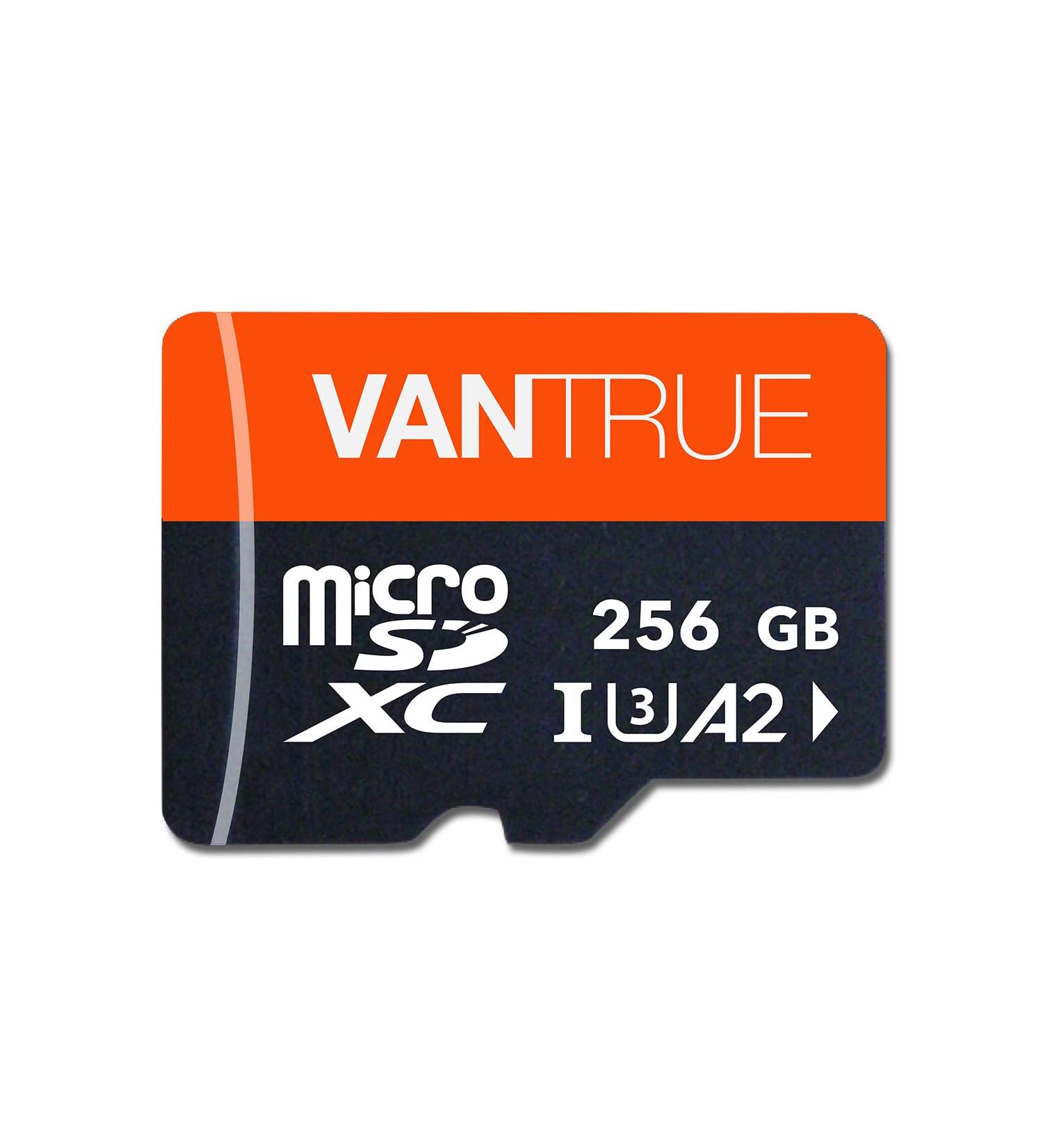 Vantrue 256GB microSDXC UHS-I U3 4K UHD Video High Speed Transfer SD Card for Dash Cams, Body Cams, Action Cameras - Surveillance & Security Cams Compatible - Buy Online on GoSupps.com