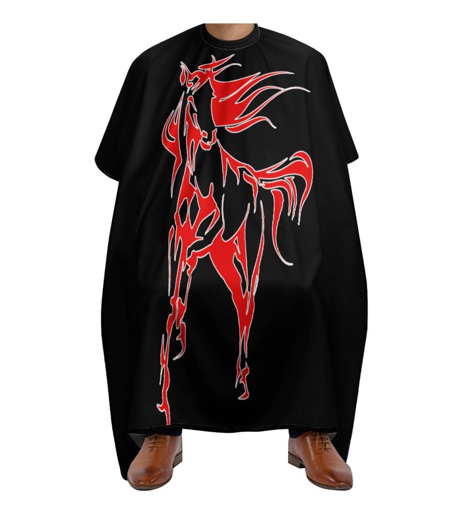 Running Horse Professional Hair Cutting Cape Apron - Salon Haircut & Barber Hairdressing with Snap Closure - International Shipping - Buy Online on GoSupps.com