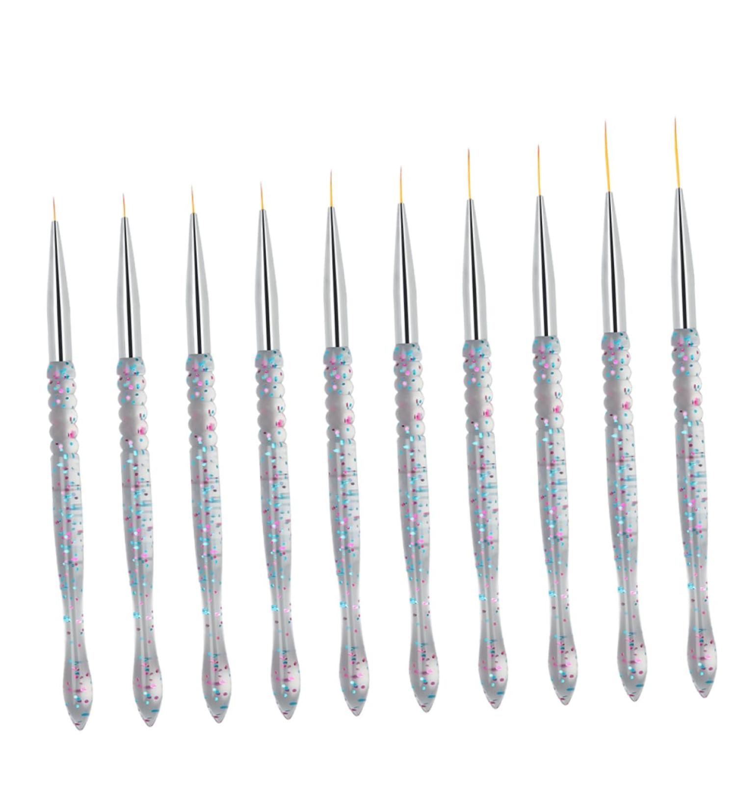 Healeved 2sets Nail Art Drawing Pen Manicure Accessories Gel for Nails Fine Line Nail Art Brush Nail Kits Nail Brush Fashion Nail Art Pen Kit De Manicura Super Fine Suite Pvc Pen Holder - Buy Online on GoSupps.com