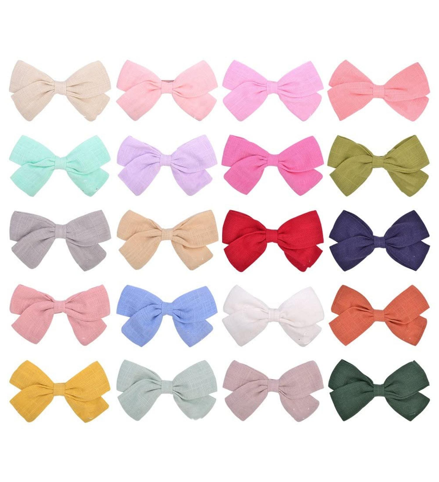 Tenglang 20pcs Girls Hair Bows Clips - Adorable Accessories for Toddlers & Kids | International Shipping Available - Buy Online on GoSupps.com