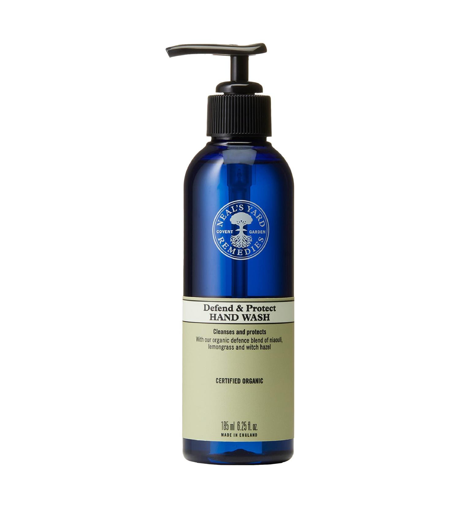 Neal's Yard Remedies Defend and Protect Hand Wash 185ml - Eco-Friendly Antibacterial Formula for Gentle Care | International Shipping Available - Buy Online on GoSupps.com