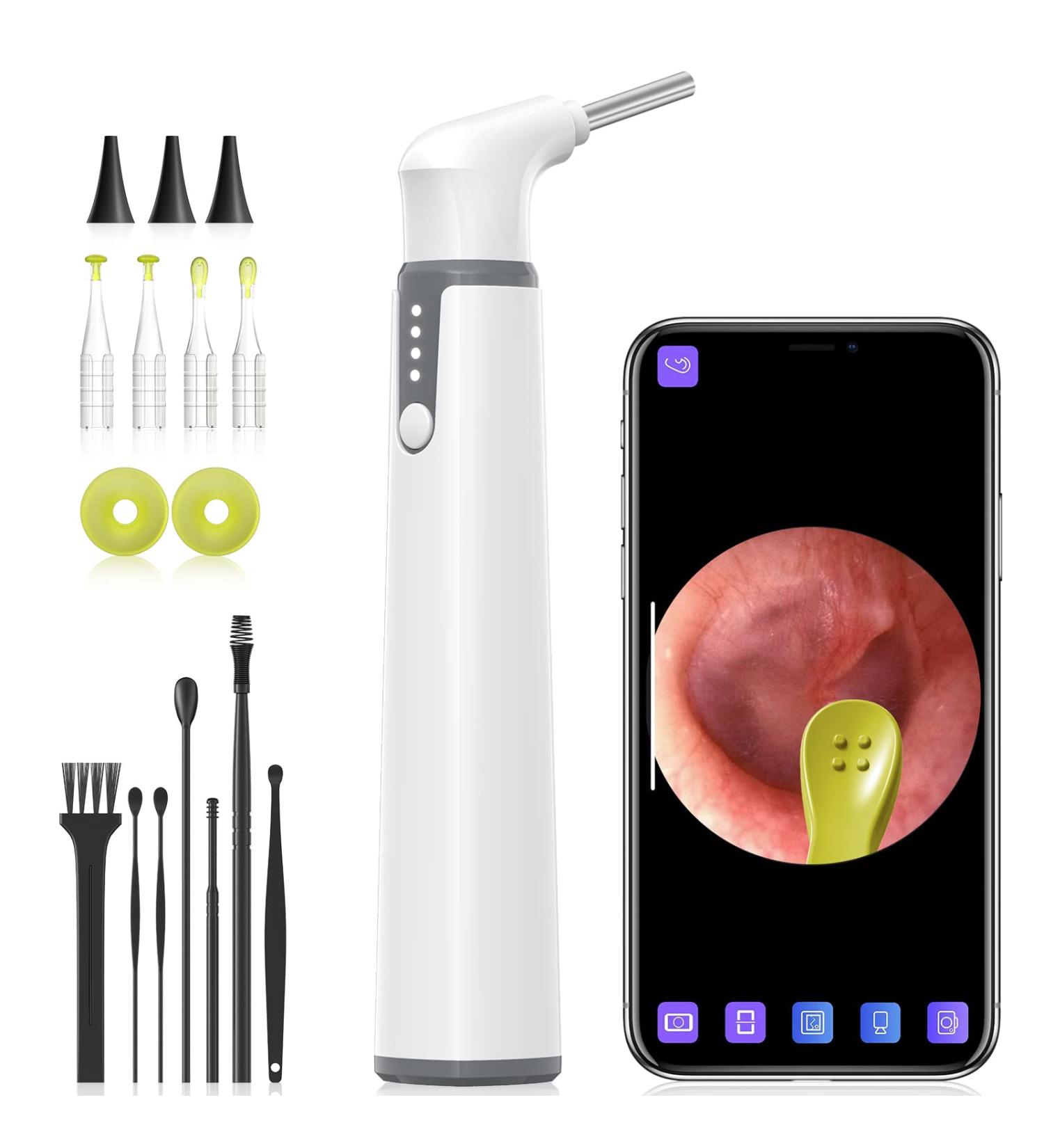 Anykit Wireless Otoscope Ear Camera | Dual View 3.9mm 720PHD WiFi Ear Scope with Ear Wax Removal Tool | For Kids, Adults, and Pets | Android and iPhone Compatible - Buy Online on GoSupps.com