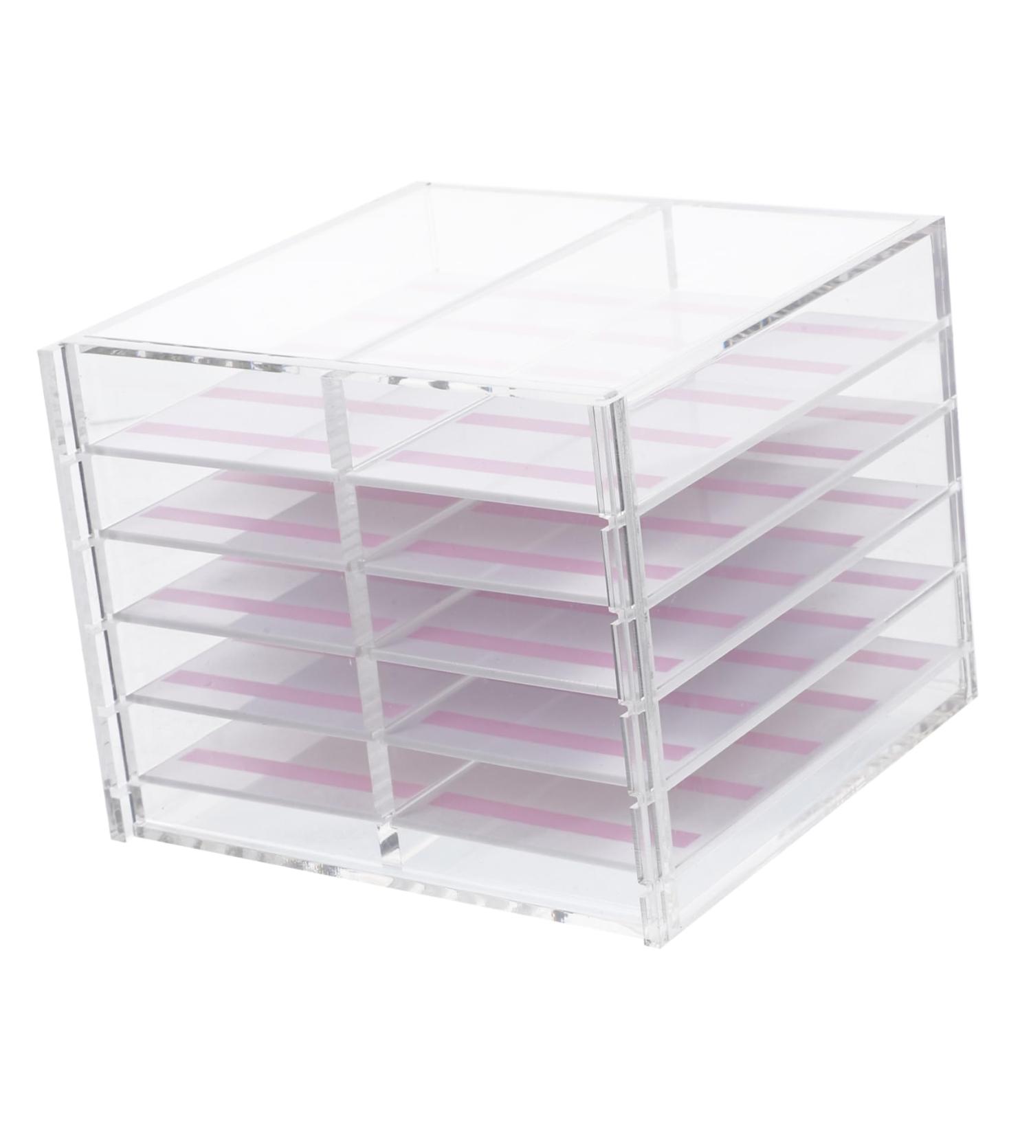Cabilock Box High-definition Transparent Acrylic Multi-layer Large-capacity Wearable Nail Polish Storage Storage Display Box Decor Nail Accessories Fake Nails Artificial Nail Piece - Buy Online on GoSupps.com