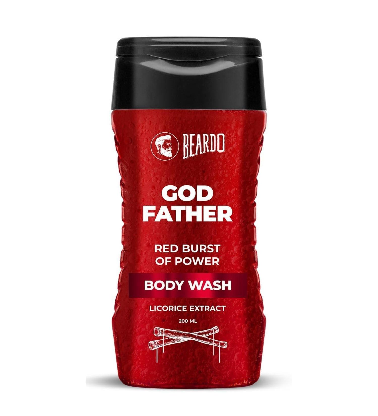 Bear.do Godfather Body Wash for Men - 200ml Energizing Shower Gel with Licorice Extract | Luxurious Lather & Long-Lasting Fragrance - Buy Online on GoSupps.com