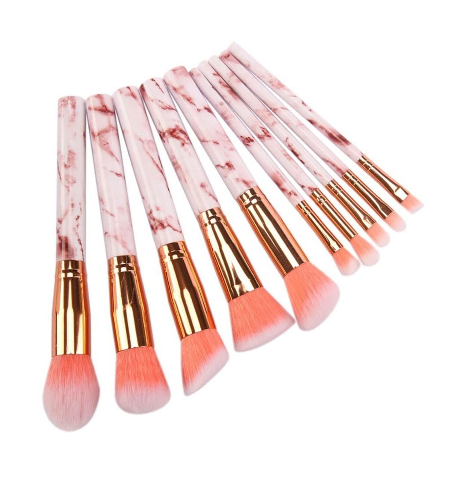 Complete 10-Piece Makeup Brush Set | Professional Blush Brushes & Beauty Tools for Flawless Application - Buy Online on GoSupps.com