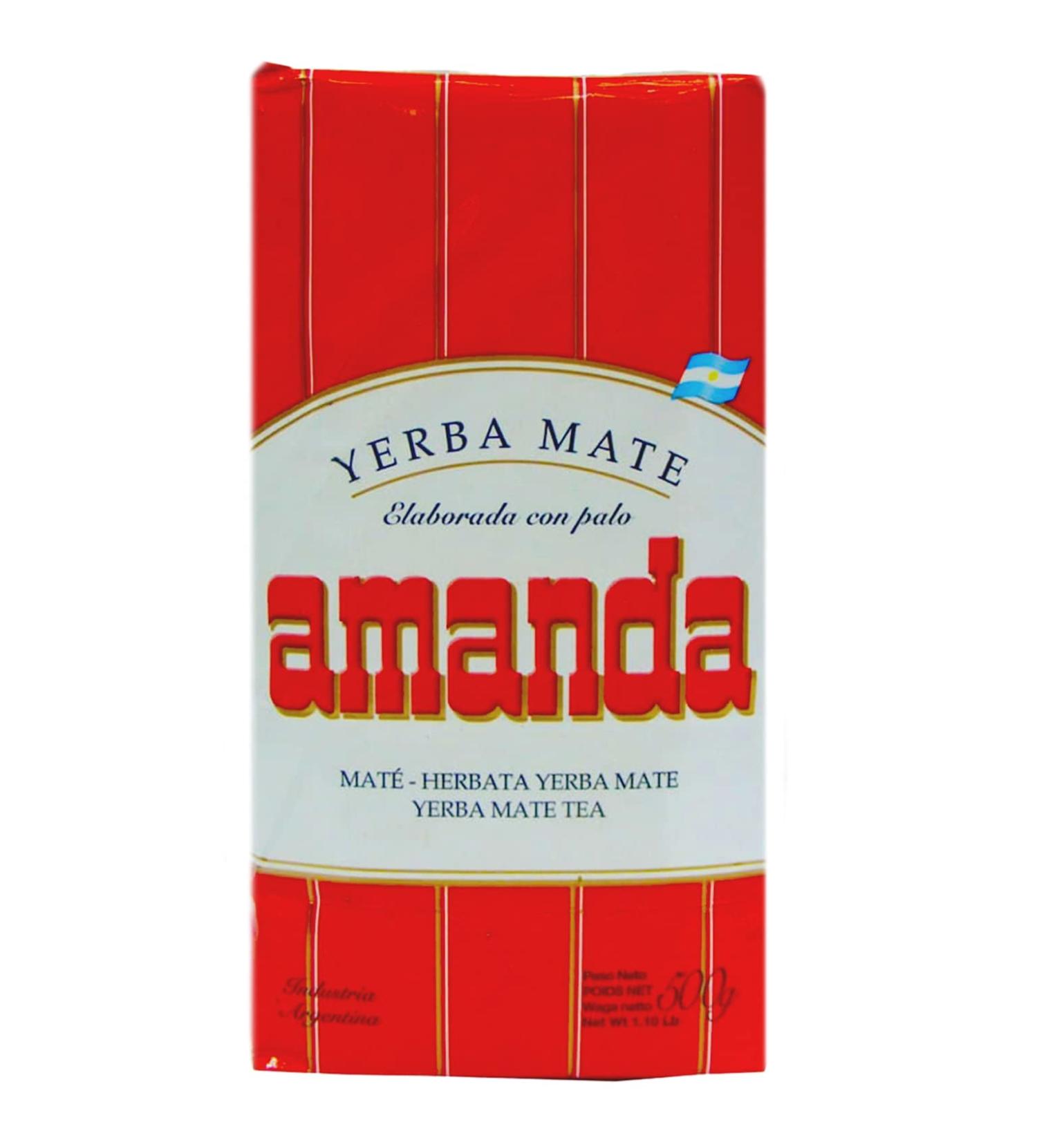 Amanda Yerba Mate Tea Tradicional 0.5kg | Authentic Argentine Detox & Energy Drink - Buy Online on GoSupps.com
