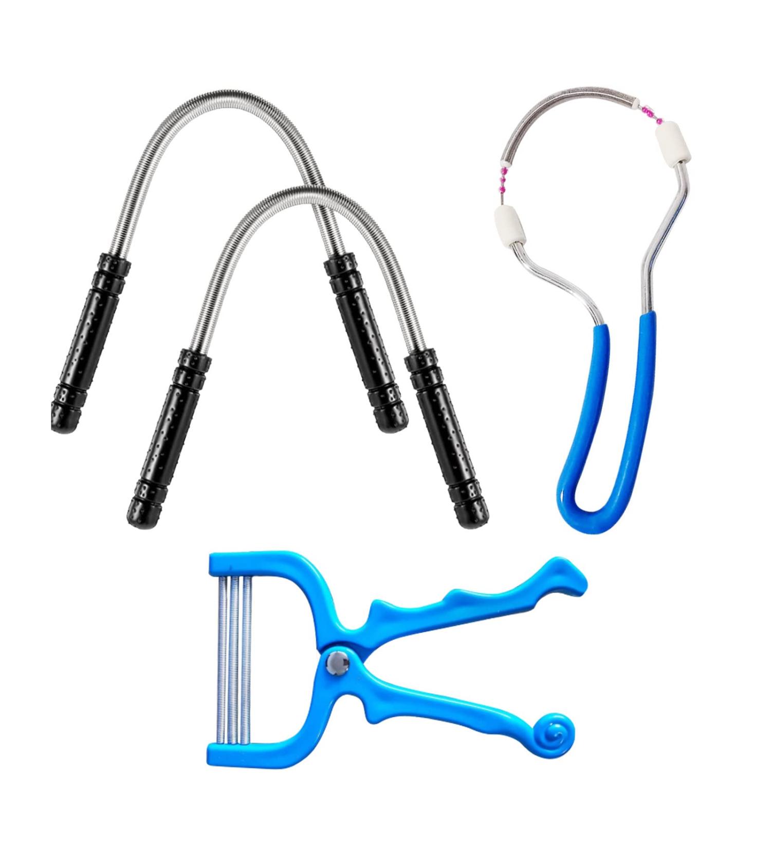 NITAIUN Spring Facial Hair Remover - 4 Pieces Manual Epilator Set for Upper Lip, Chin, Cheeks, and Neck - Beauty Tool for Women, Girls, and Men - Buy Online on GoSupps.com