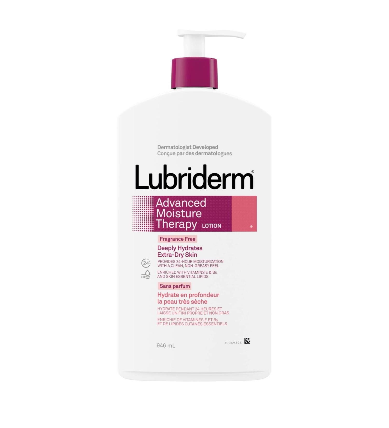 Lubriderm Advanced Moisture Therapy Moisturizing Cream - Fragrance Free Body Lotion 946mL Advanced Moisture Therapy 946 ml (Pack of 1) - Buy Online on GoSupps.com