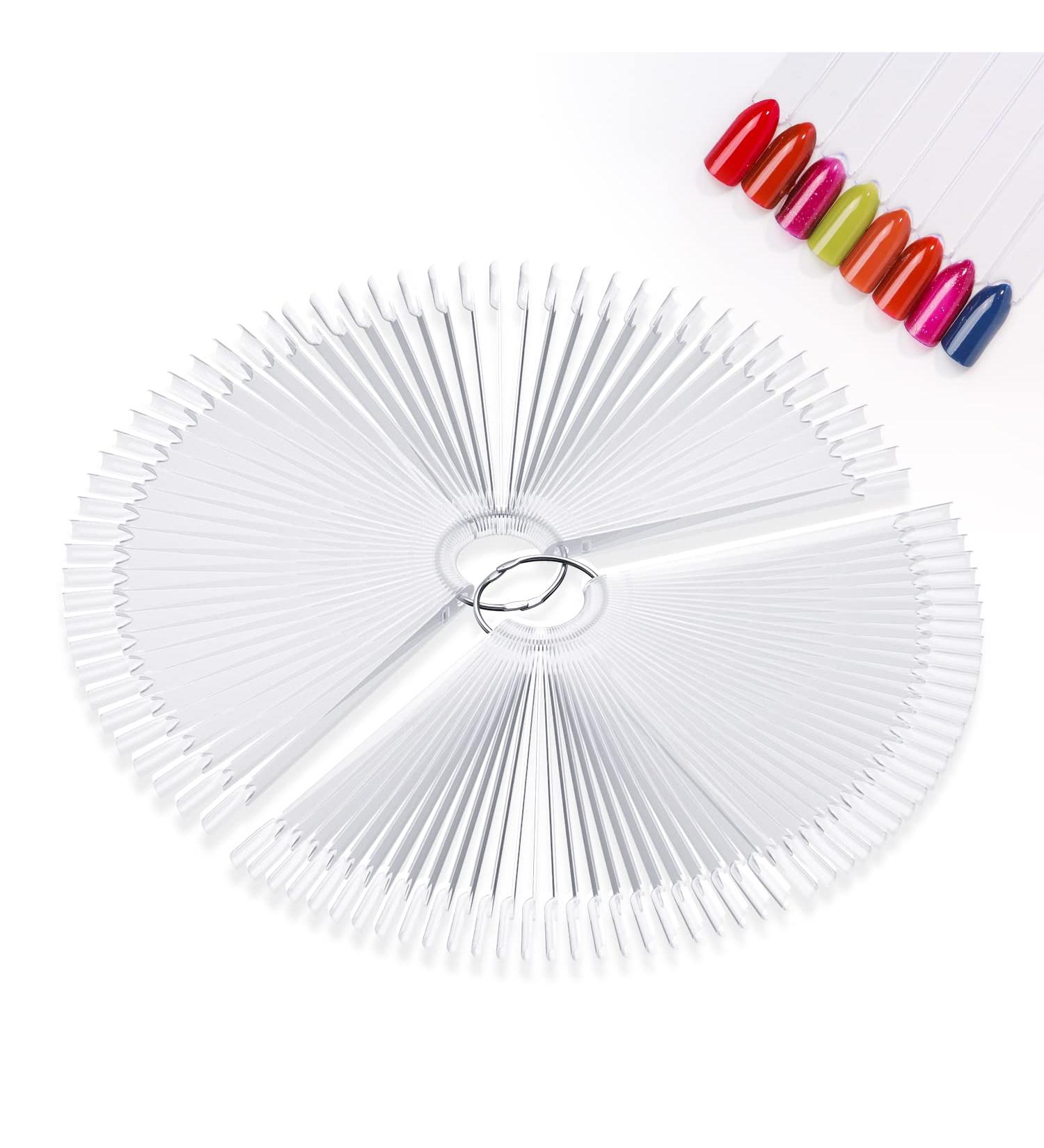 100PCS Transparent Nail Art Tips Swatch Sticks for Gel Polish Practice - DIY Christmas Gifts for Women - Buy Online on GoSupps.com