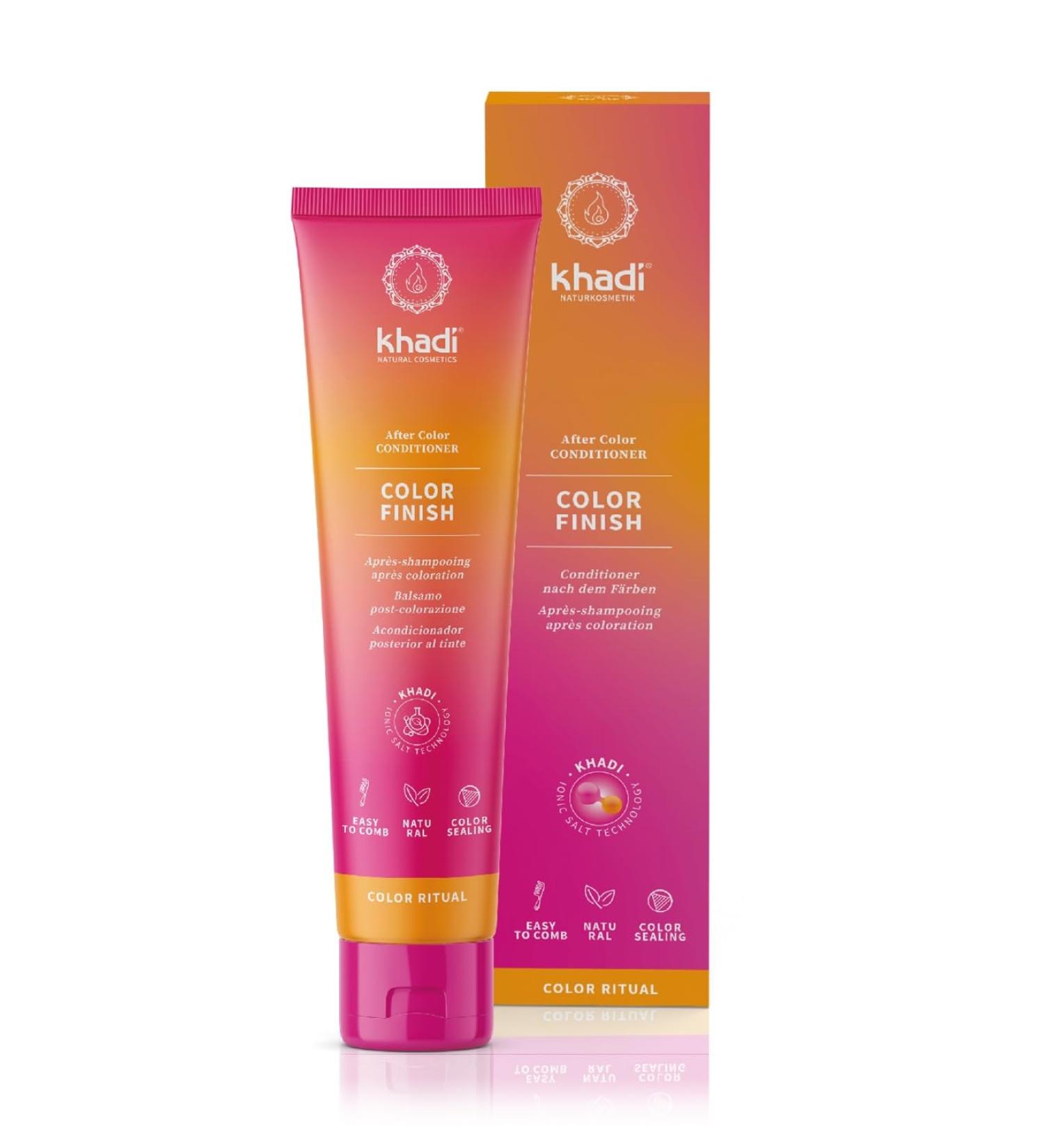 Khadi Color Finish After Color Conditioner - Fast Color Fixation Immediate Combability & Shine | 100% Natural & Vegan | 150ml - Buy Online on GoSupps.com