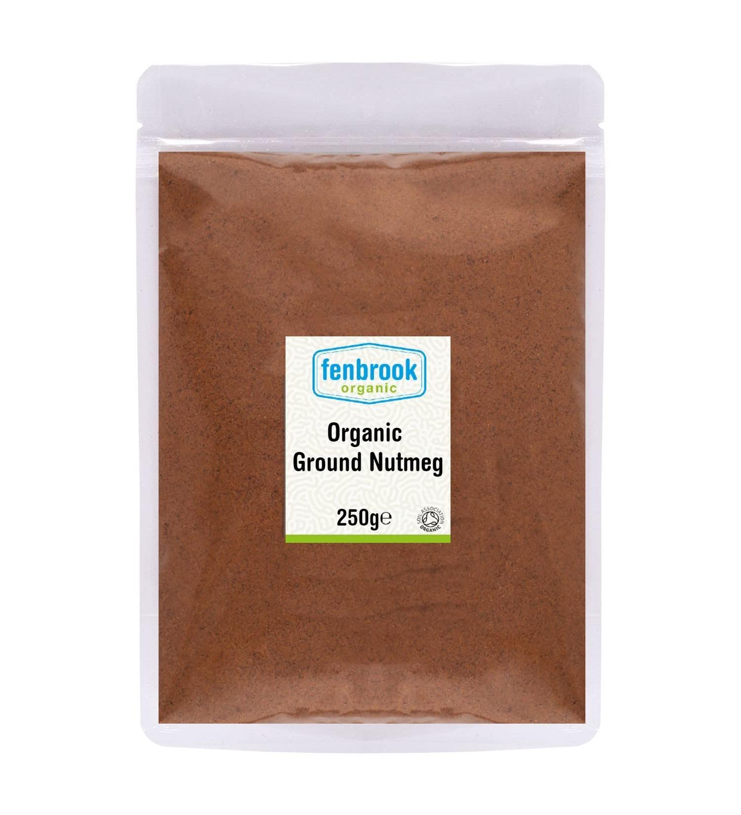 Organic Ground Nutmeg 250g | Certified Organic by Fenbrook Organic - Buy Online on GoSupps.com