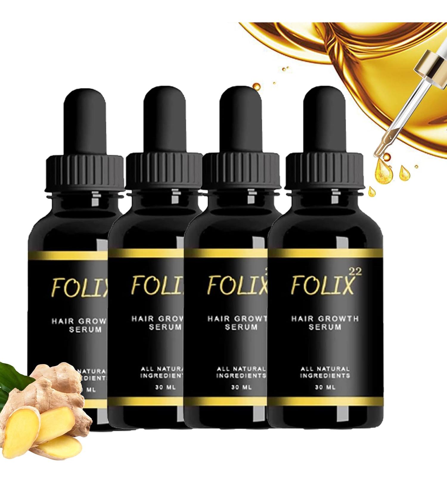 behound Folix22 Hair Growth Formula Folix22 Hair Oil for Hair Growth Folix22 Hair Growth Serum Antihair Loss Essential Growth Oil for Women and Men 4 PCS - Buy Online on GoSupps.com