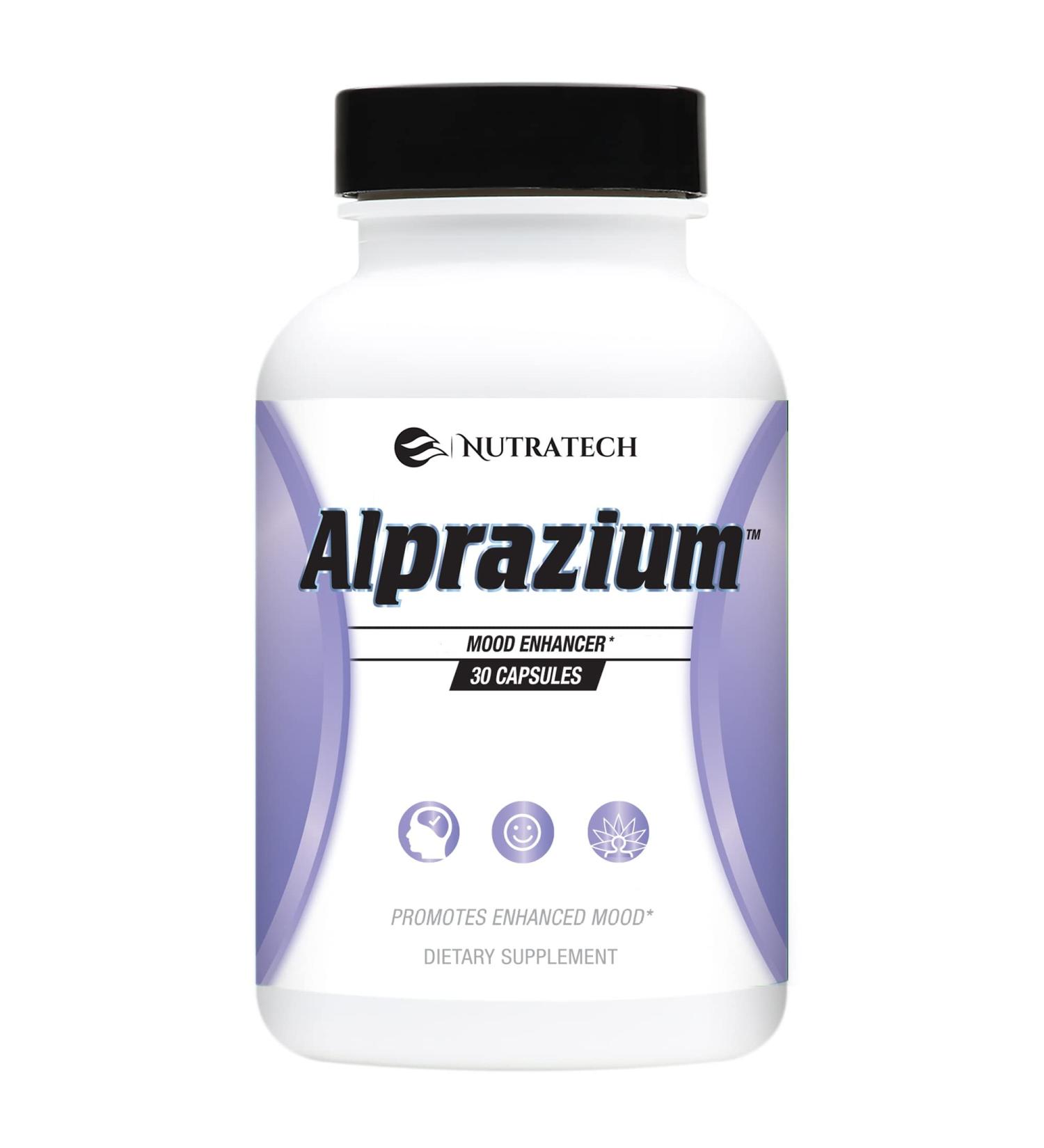 Alprazium - Natural Stress Relief Supplement for Promoting Better Mood, Relaxation and Calming. (30 Capsules)