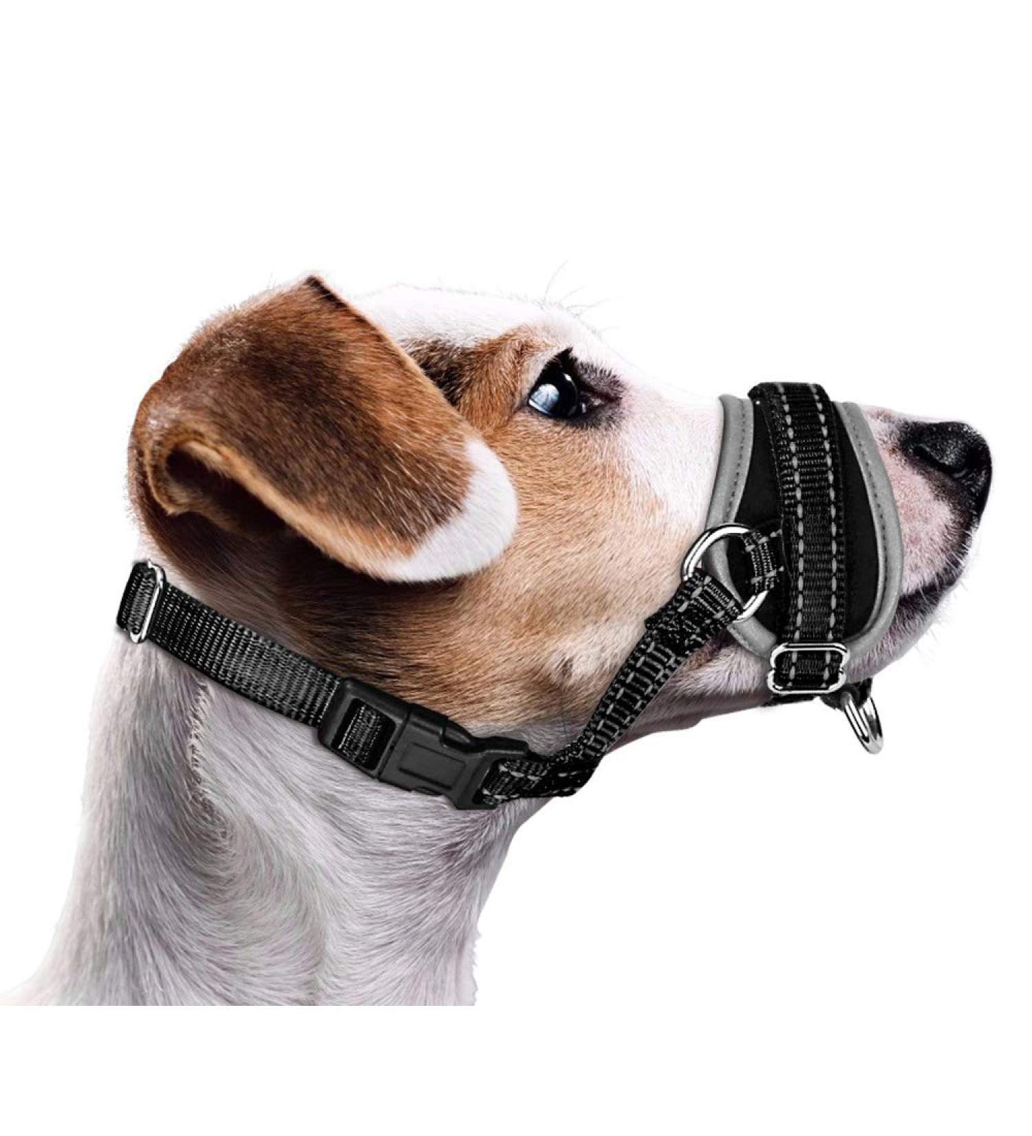 Nasjac Soft Dog Muzzle for Medium & Large Breeds | Adjustable Anti-Bark & Chewing Prevention | Durable & Comfortable Design - Buy Online on GoSupps.com