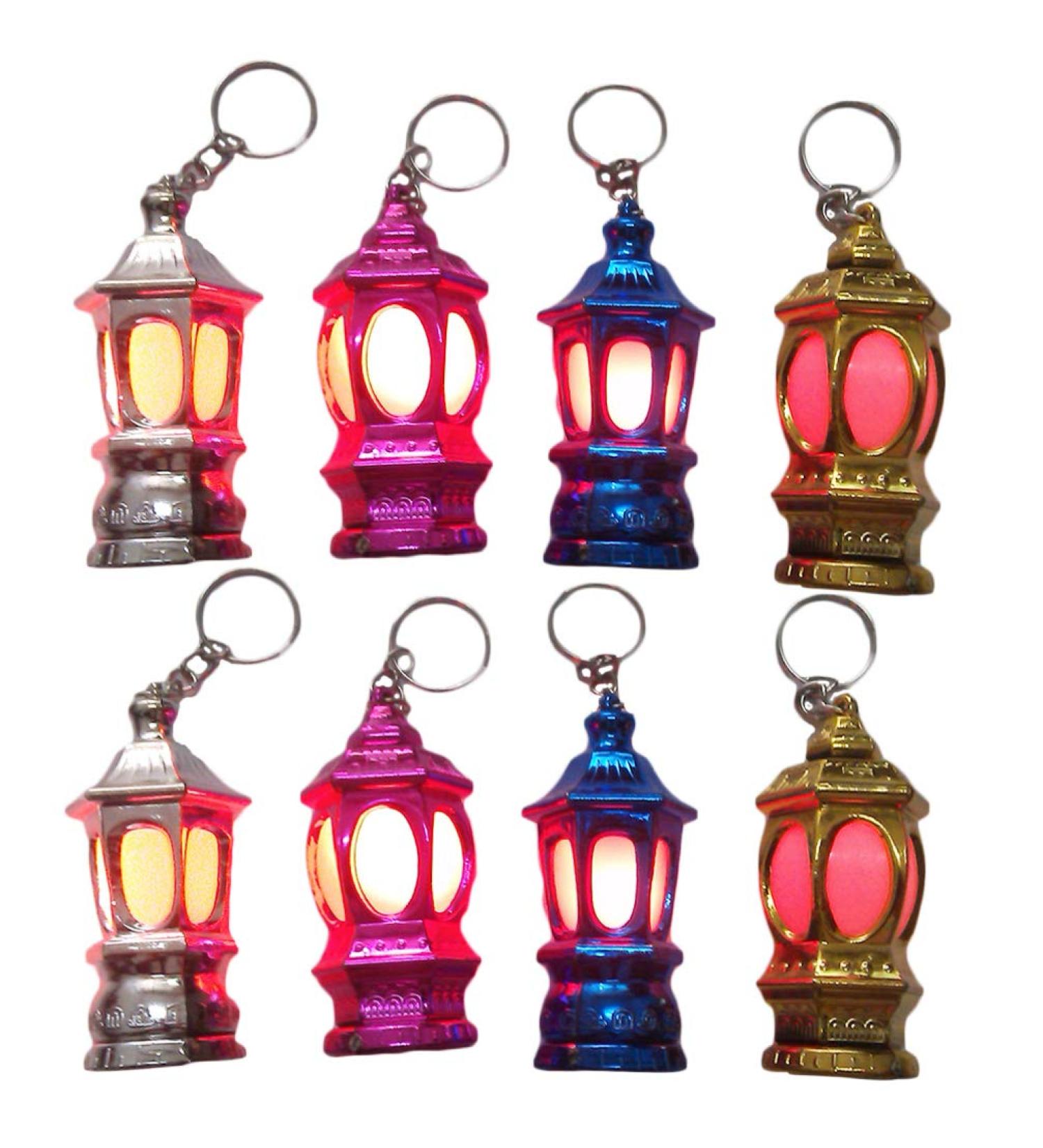 FRCOLOR LED Key Trailer Lanterns - Set of 20 Portable Mini Lanterns | Perfect Ramadan Gifts | Random Colors - Buy Online on GoSupps.com