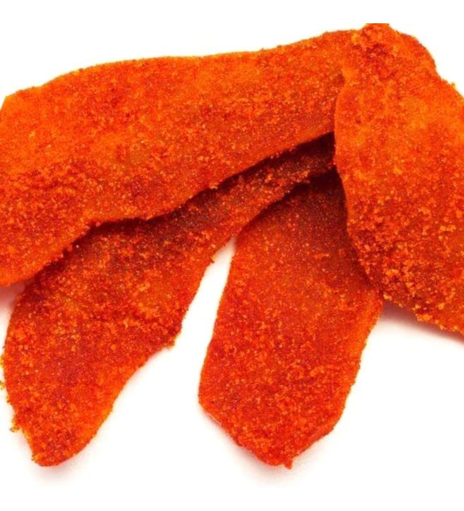 SweetGlob Dried Chamoy Mango Slices Sour Spicy Snacks, 1 Pound