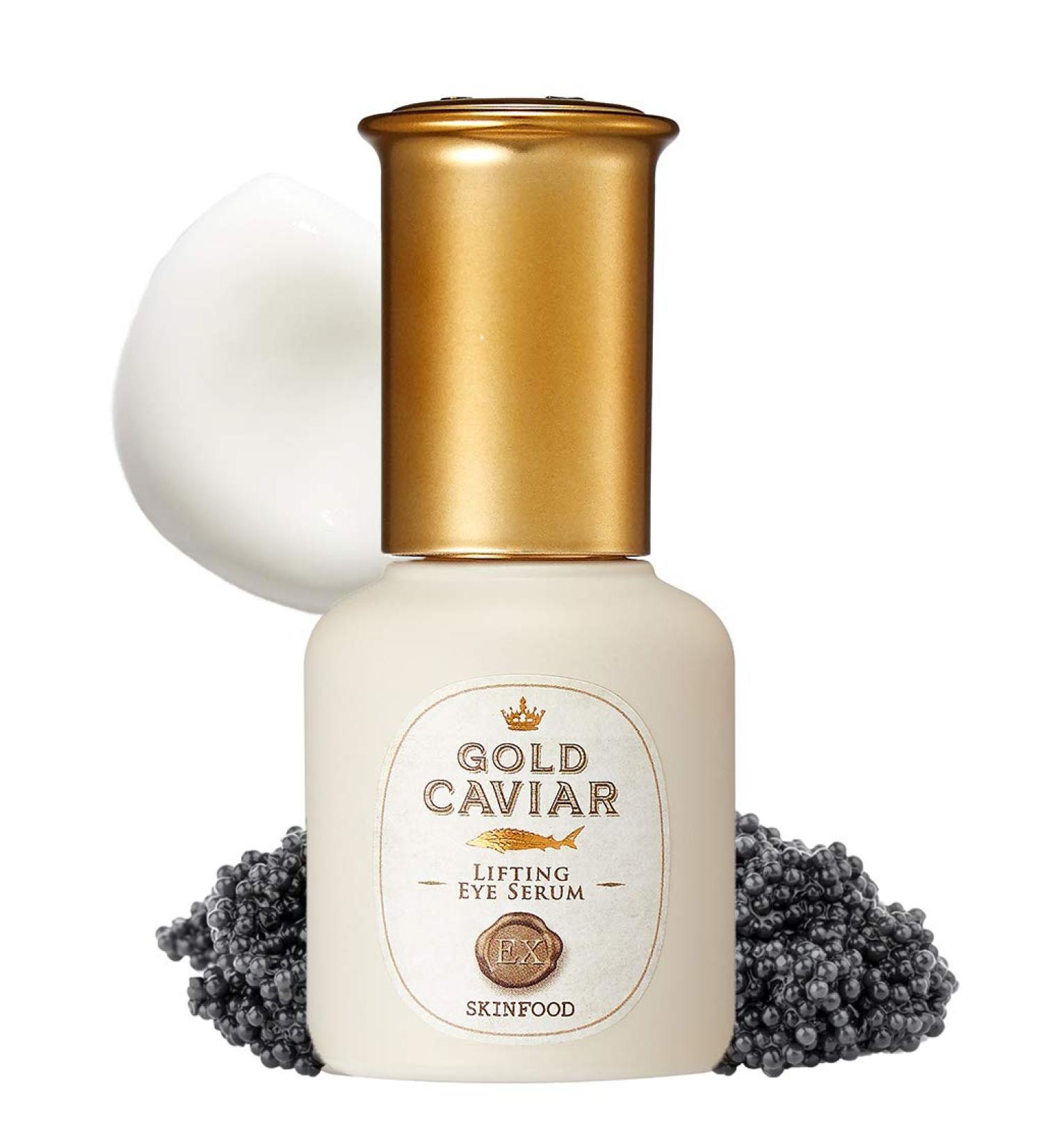 Buy SKINFOOD Gold Caviar EX Lifting Eye Serum | Revitalize & Firm | Free International Shipping - Buy Online on GoSupps.com
