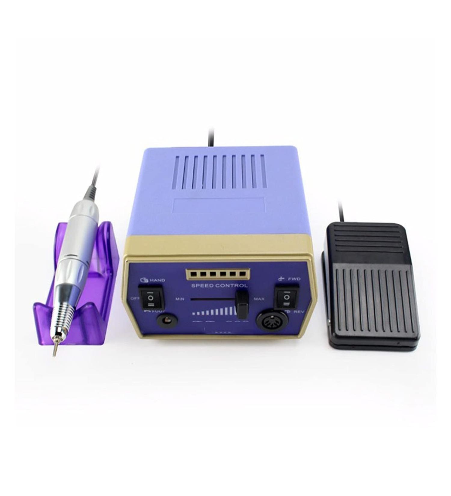 Nail Drill Kit 30000RPM Nail Art Drill Electric Drilling Equipment for Remove Gel Polish Drill Grinding Pedicure Tools Pedal Set Purple - Buy Online on GoSupps.com
