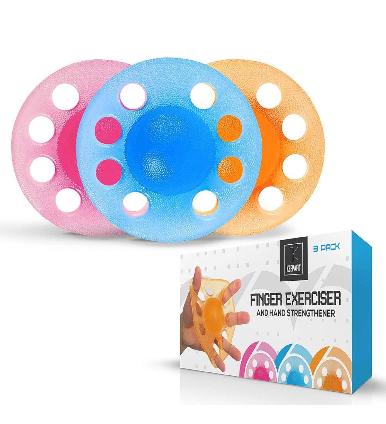 Finger Exerciser & Hand Strengthener 3 Pack(Light+Medium+Heavy) - Buy Online on GoSupps.com