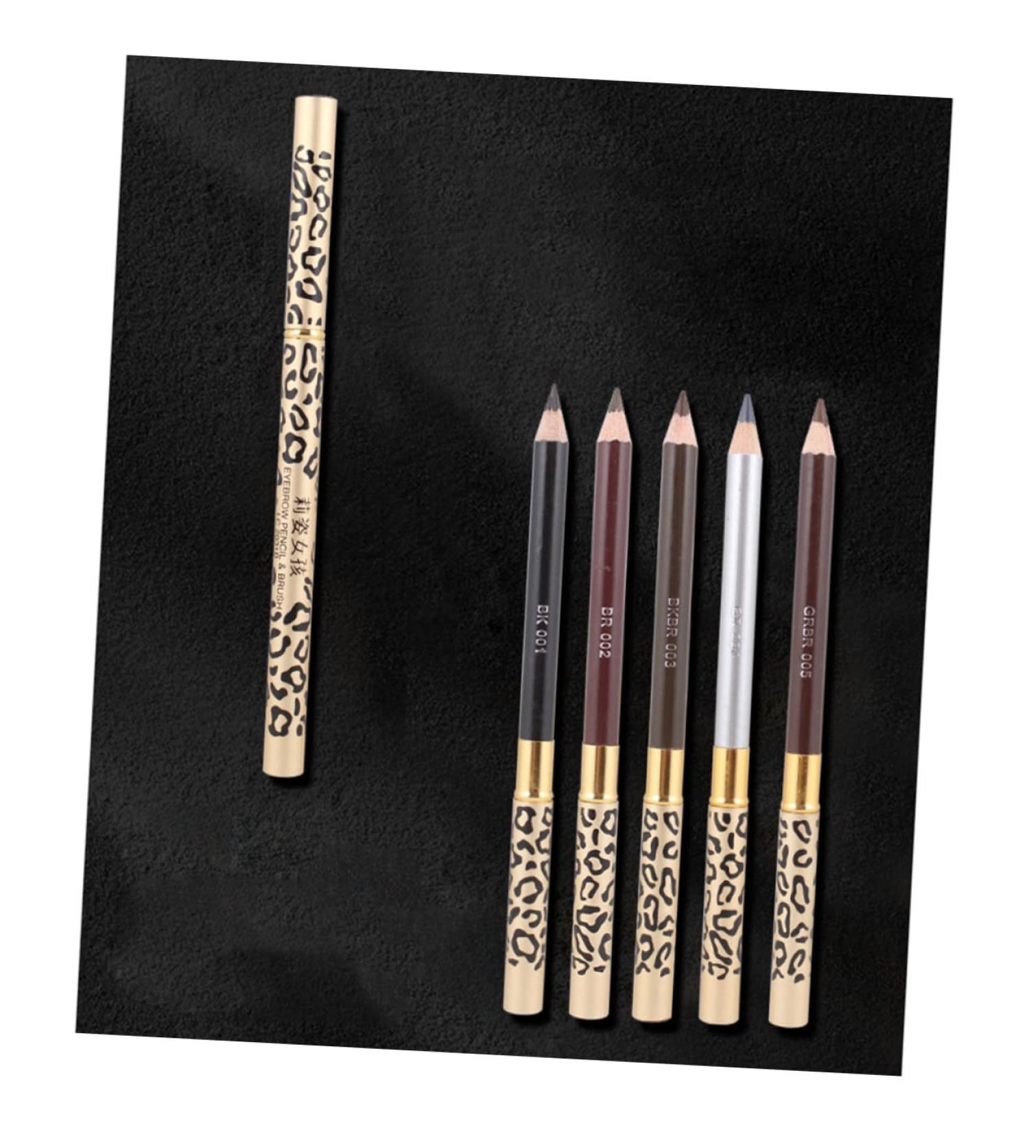 MUSISALY 2pcs Long Lasting Eyebrow Pencils Matte Eyeliner Pencil with Sharpener Eye Brow Pencils Kit Wooden - Buy Online on GoSupps.com