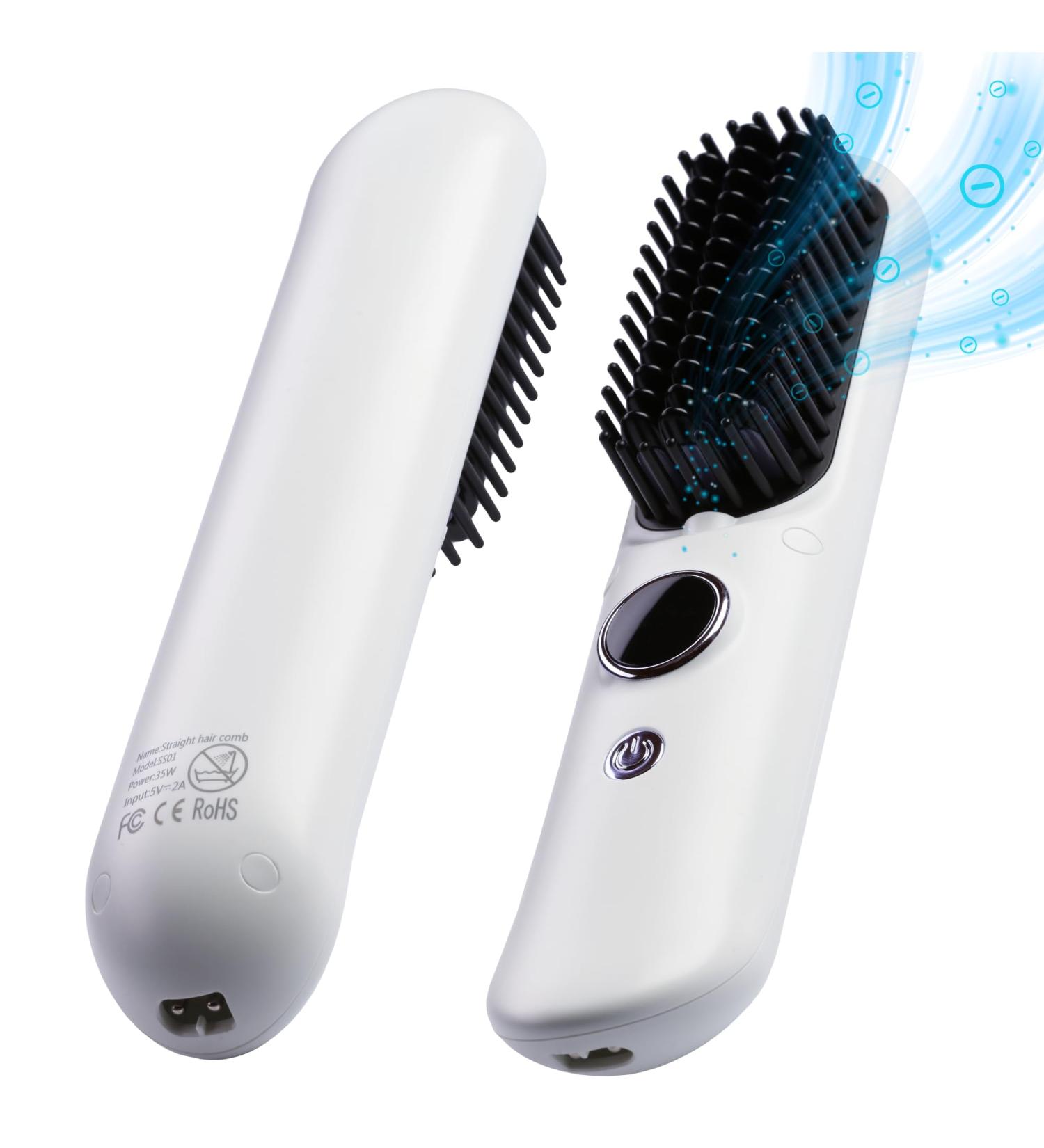Buy Cordless Hair Straightener Brush PRO – 5600mAh Portable Travel Styling Tool with 9 Temperature Levels Anti-Scald Design Perfect for Women – Fast International Shipping - Buy Online on GoSupps.com