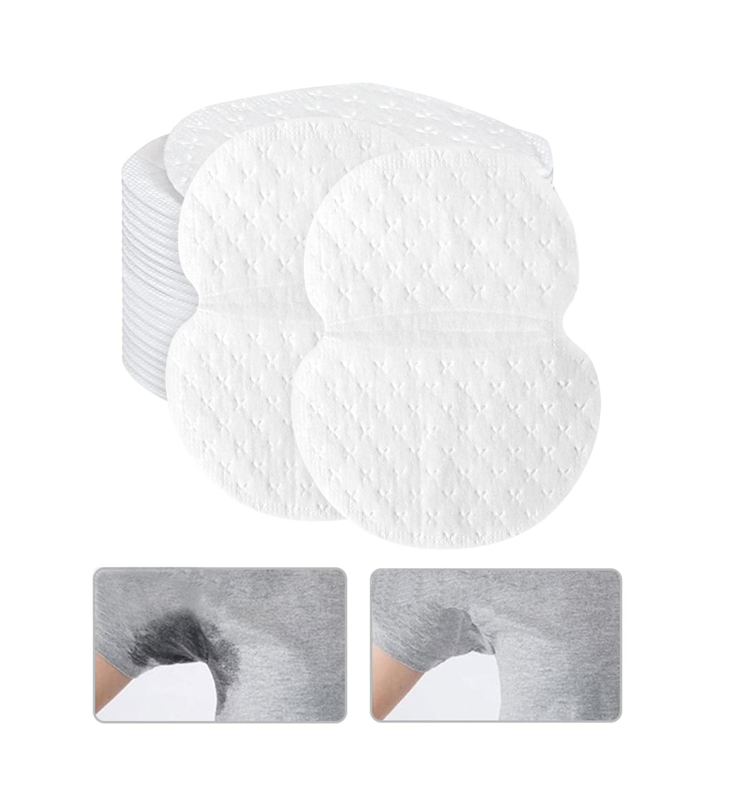 Arqumi 100 Pack Disposable Underarm Sweat Pads - Invisible Sweat Absorber for Women & Men - Summer Perspiration Shield - Comfortable & Unflavored - White Sweat Pads - Buy Online on GoSupps.com