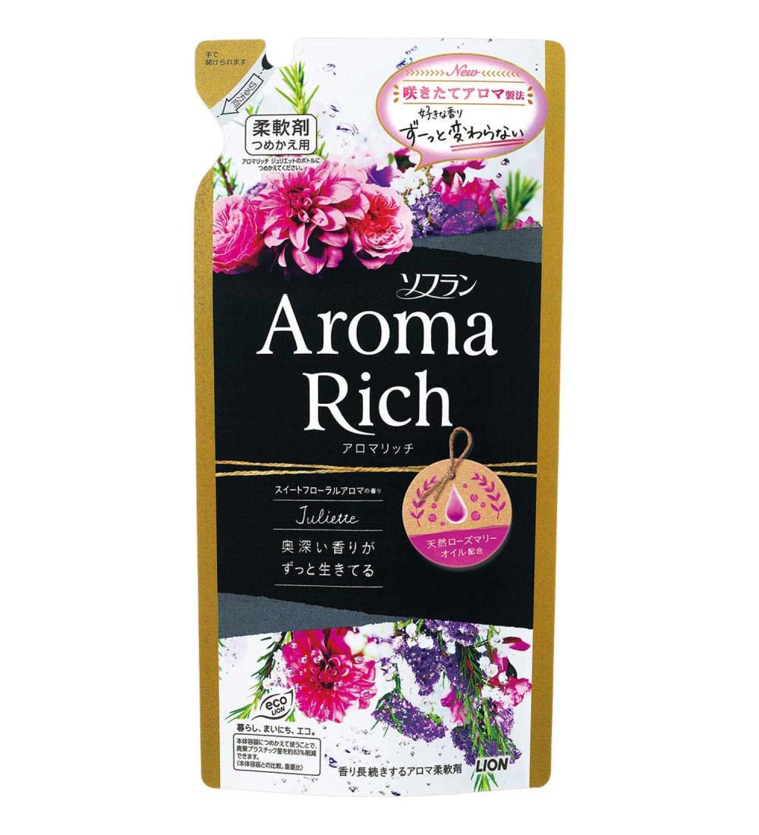 Soflan Aroma Rich Softener Juliet (Sweet Floral Aroma Fragrance) Refill 400ml