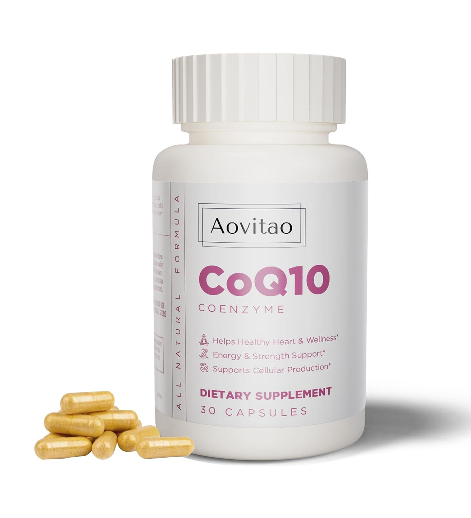 Buy CoQ10 200mg - Non-GMO Gluten-Free Vegetable Capsules | 30 Veg Capsules for Heart Health & Energy Support - Buy Online on GoSupps.com