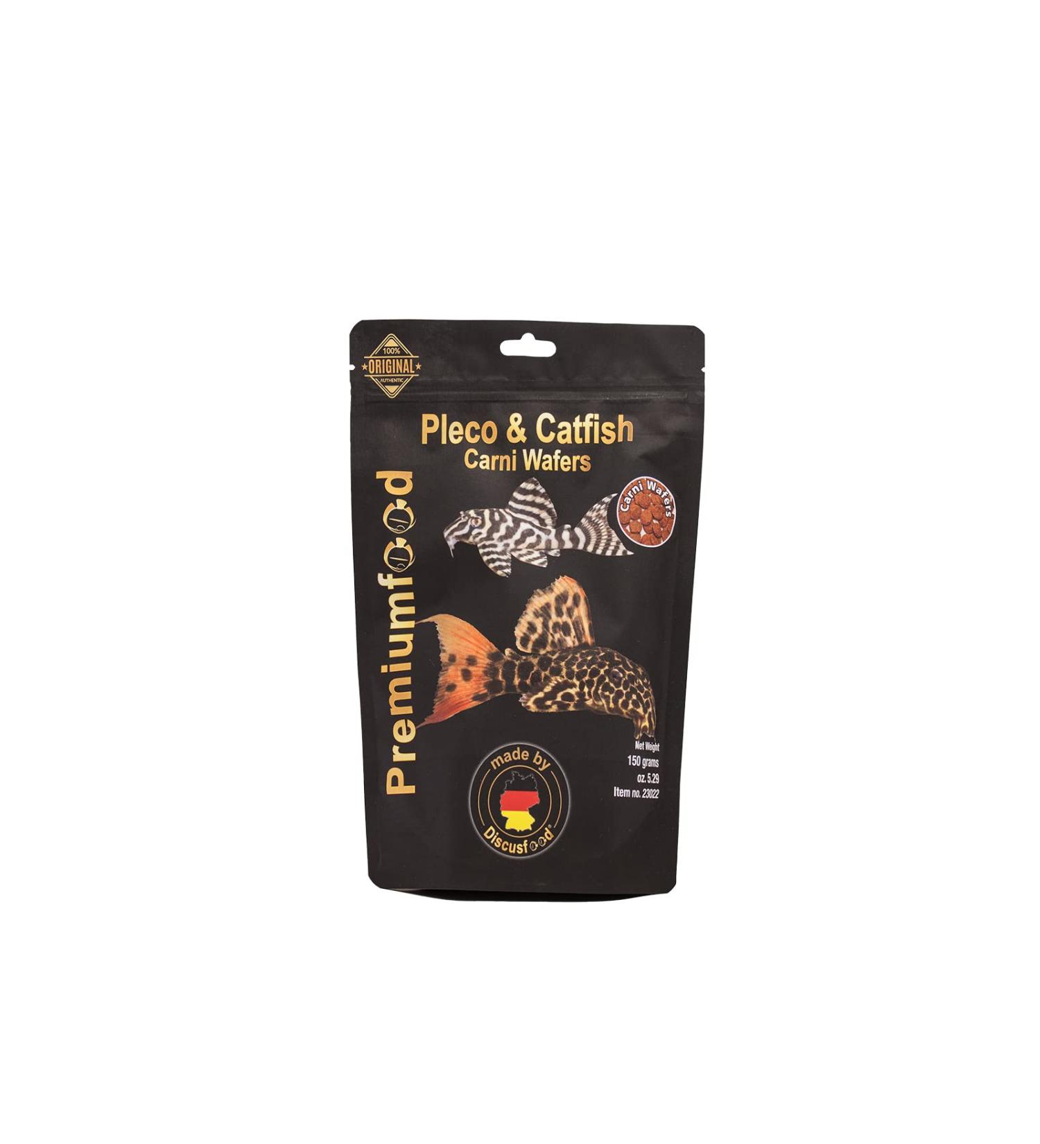 Discusfood Pleco & Catfish Carni Wafers 150 g main food for catfish carnivores for all catfish and ornamental fish with a high protein requirement - Buy Online on GoSupps.com
