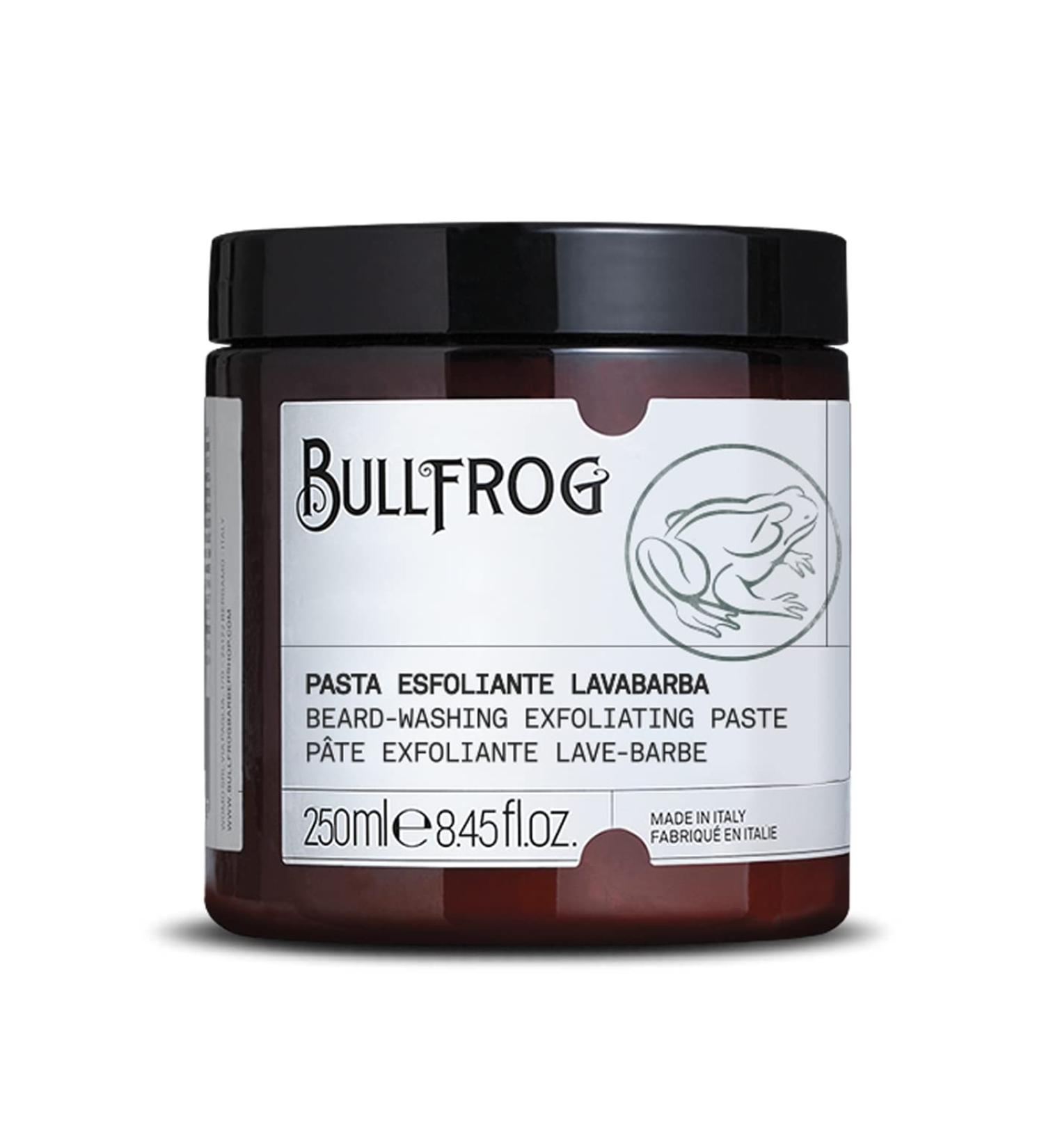 Bullfrog P te Exfoliante Lavage de Barbe 250ml - Nettoyant Exfoliant aux Granules de Sucre Anti-Odeurs Parfum Lavande et V tiver Action D licate et Naturelle Fabriqu en Italie. 250 g (Lot de 1) - Buy Online on GoSupps.com