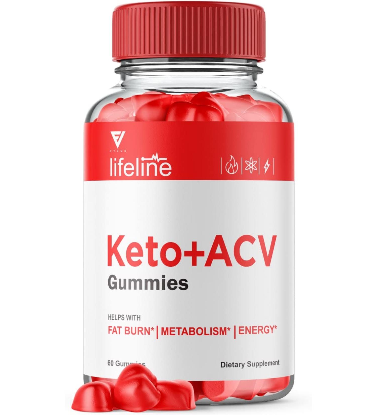 Lifeline Keto ACV Gummies - Advanced Weight Loss Supplement with Apple Cider Vinegar - 60 Gummies - Buy Online on GoSupps.com