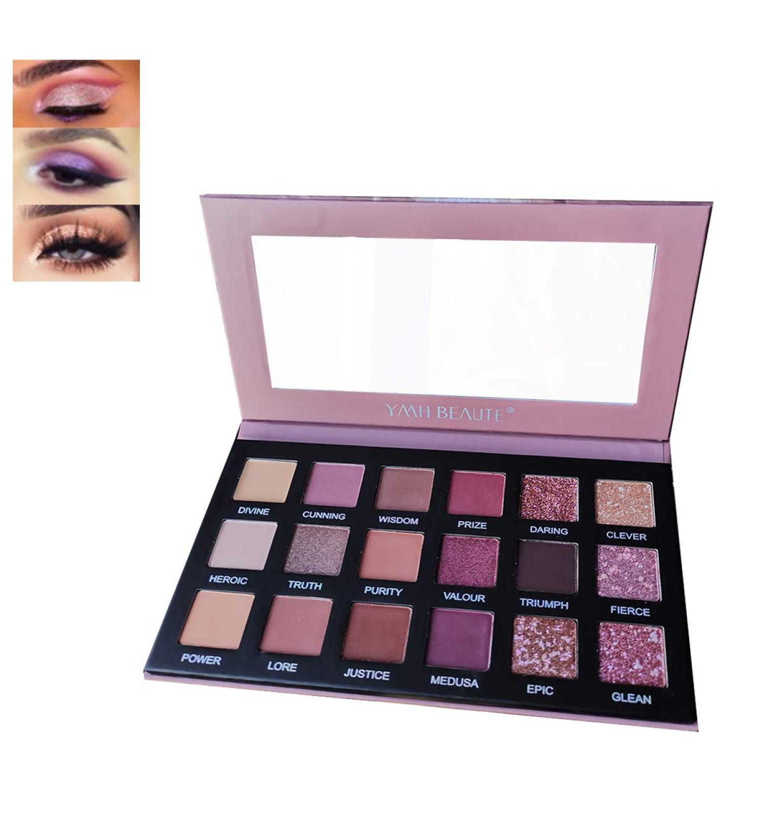 18 Color Nude Eyeshadow Palette | High Pigment Shimmer & Matte | Long Lasting Waterproof Makeup | Cruelty-Free by ATHENA - Buy Online on GoSupps.com