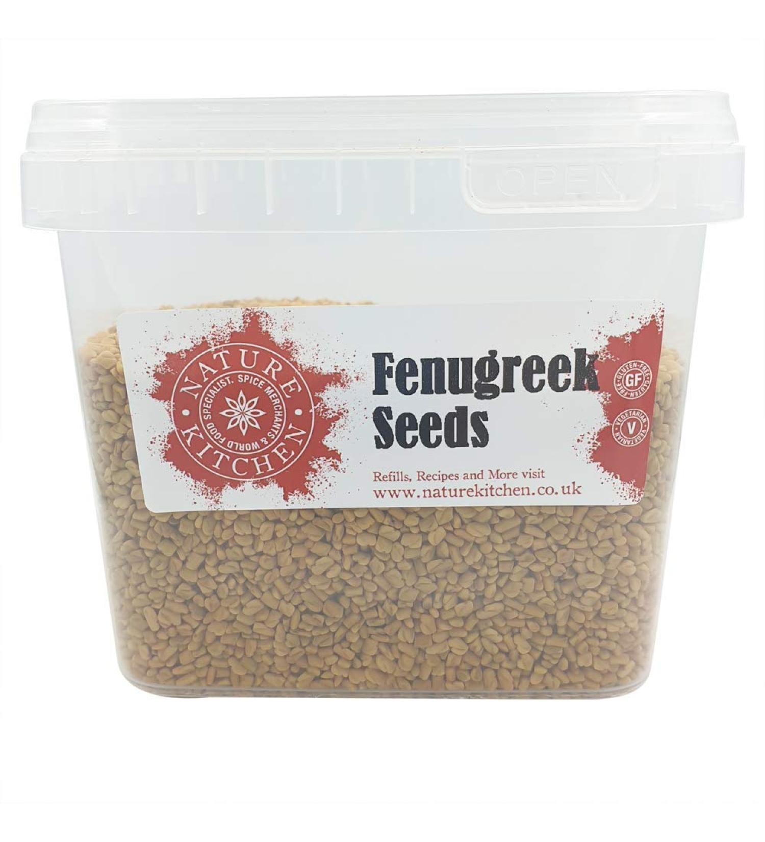 Nature Kitchen Fenugreek Seeds 500g - Gluten-Free & Vegan Seasoning Blend for Everyday Cooking - Marinades, Sauces, Frying, Baking & Grilling - Buy Online on GoSupps.com