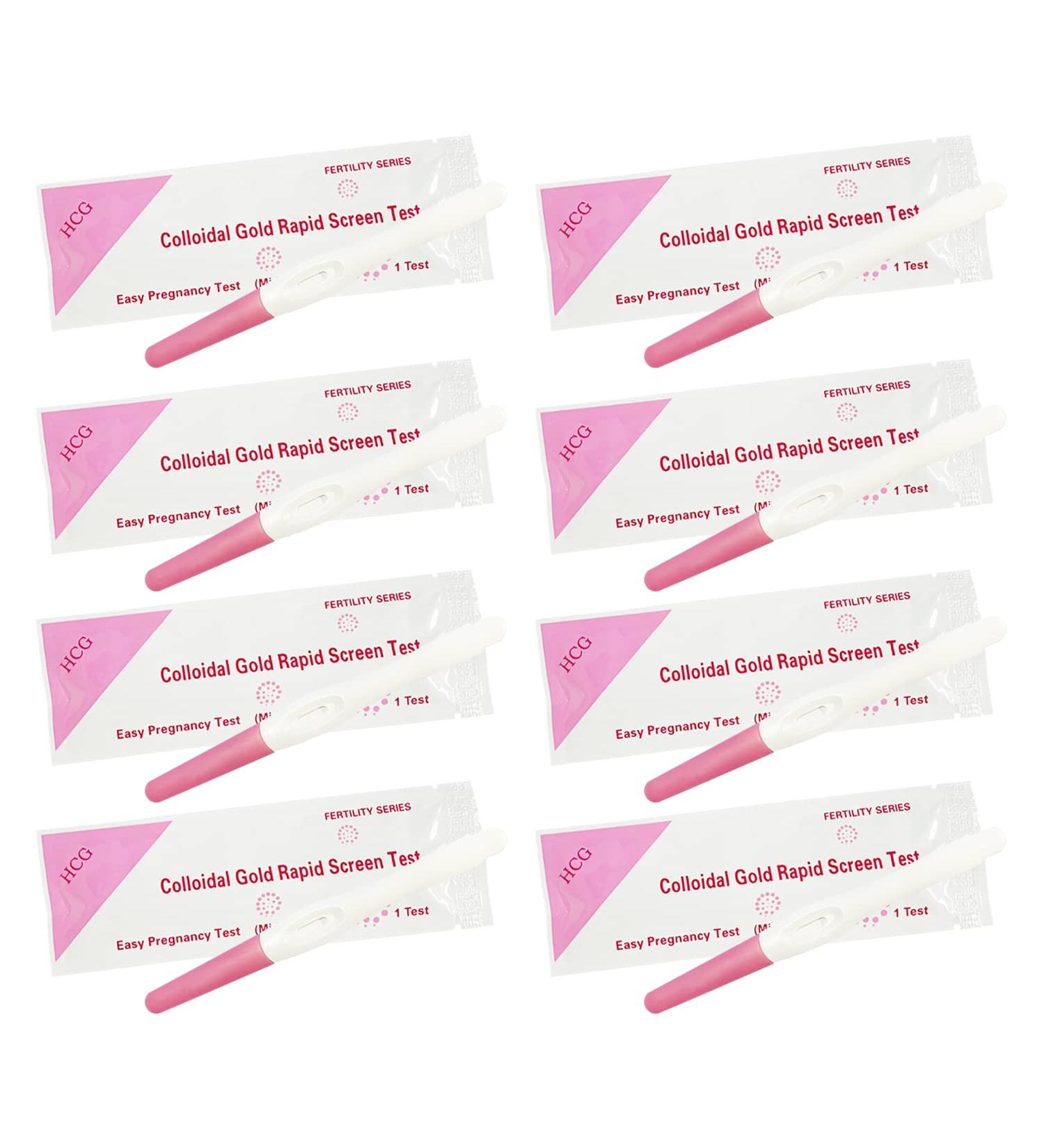 Pregnancy Test Sticks - 8 Individually Sealed, Highly Sensitive & 99% Accurate - Early Pregnancy Detection Pen - Buy Online on GoSupps.com