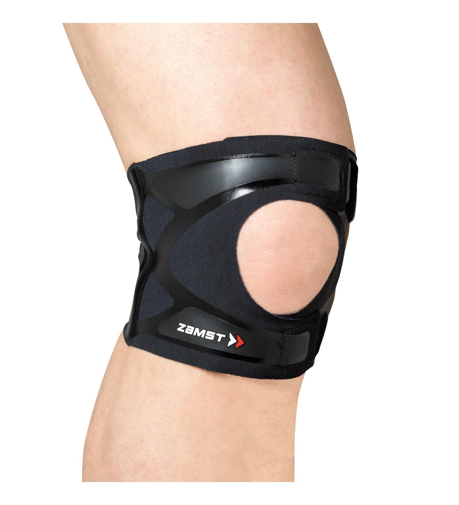 Zamst Filmista Knee Sports Brace for Runners - Patented Film & Stability Tech for Patellar Tendinitis - Black Large | International Shipping Available - Buy Online on GoSupps.com