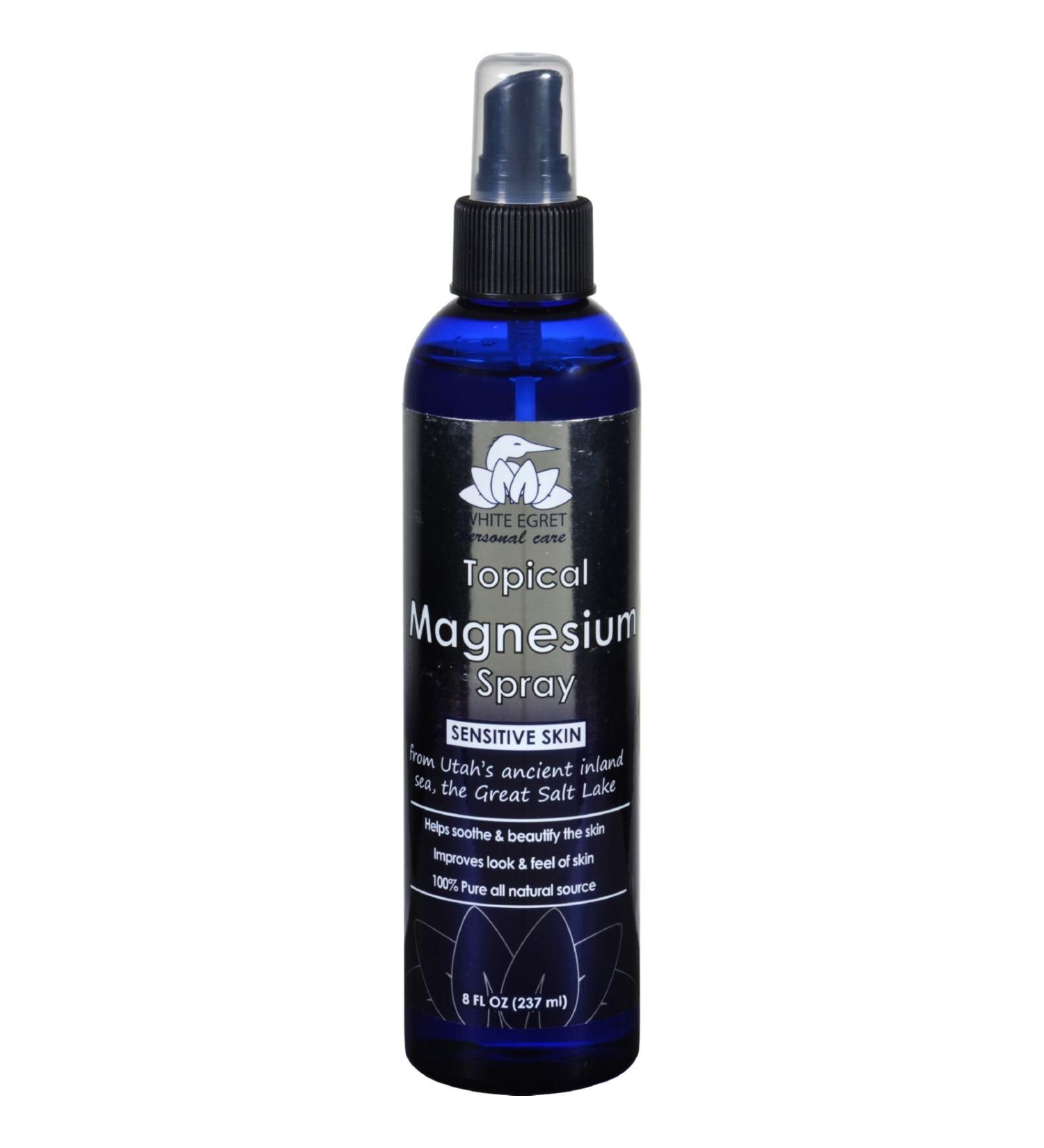 White Egret Topical Magnesium Spray  8 Ounce