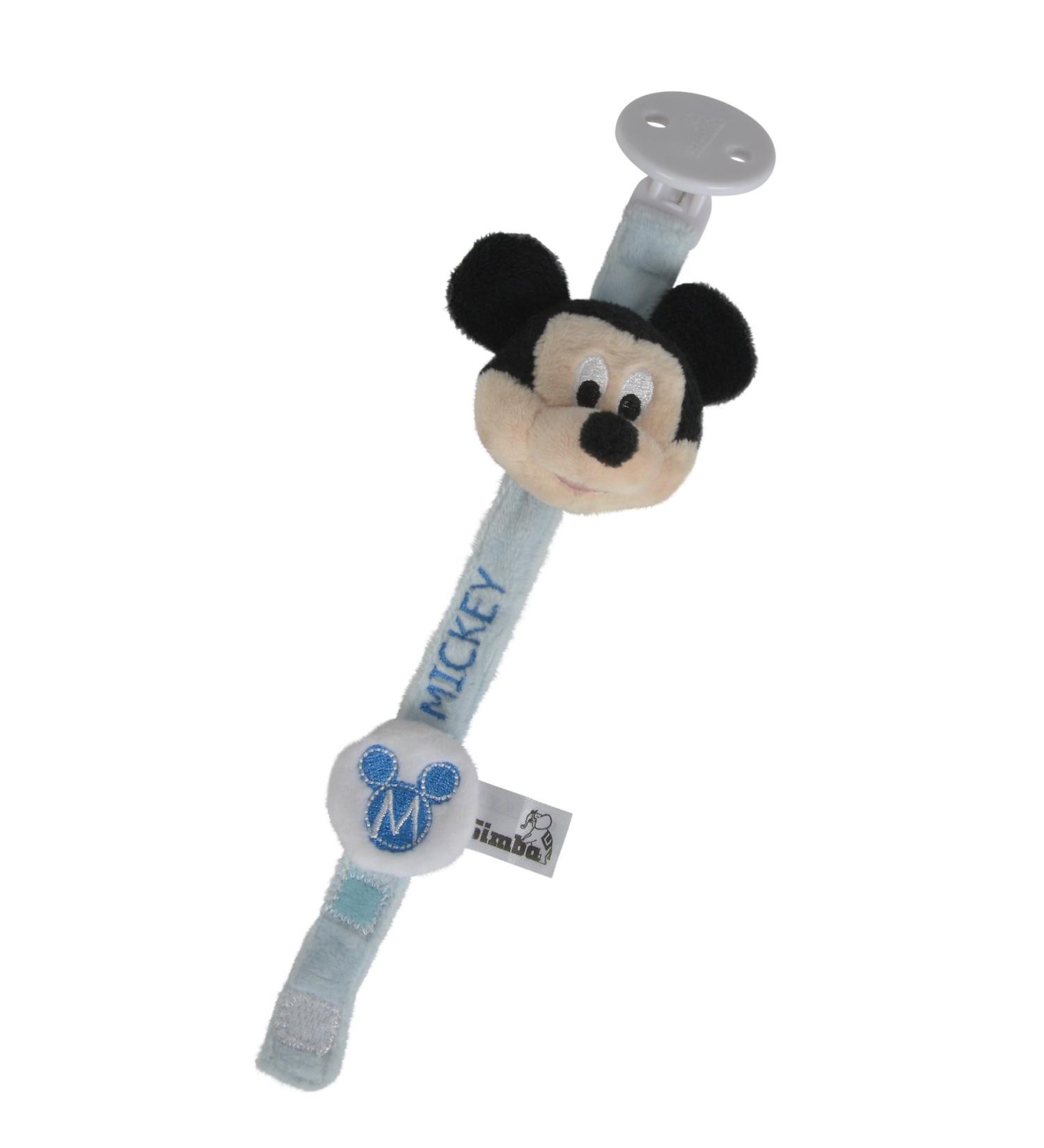 Simba 6315874807 - Disney Mickey Mouse pacifier strap 20 cm blue